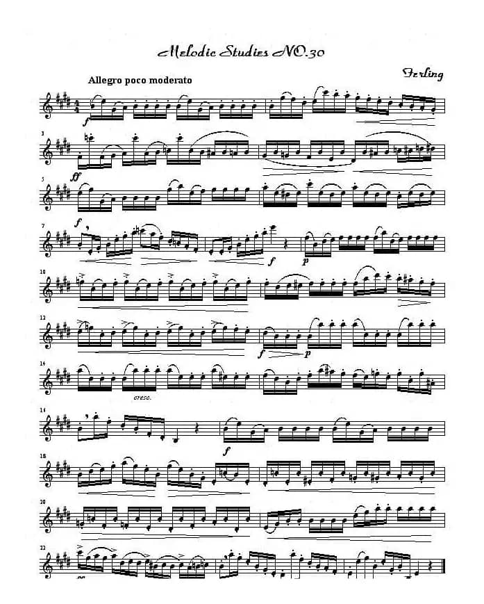 四十八首旋律练习曲之三十