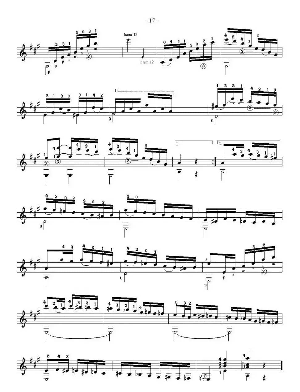 他雷加12首练习曲之9