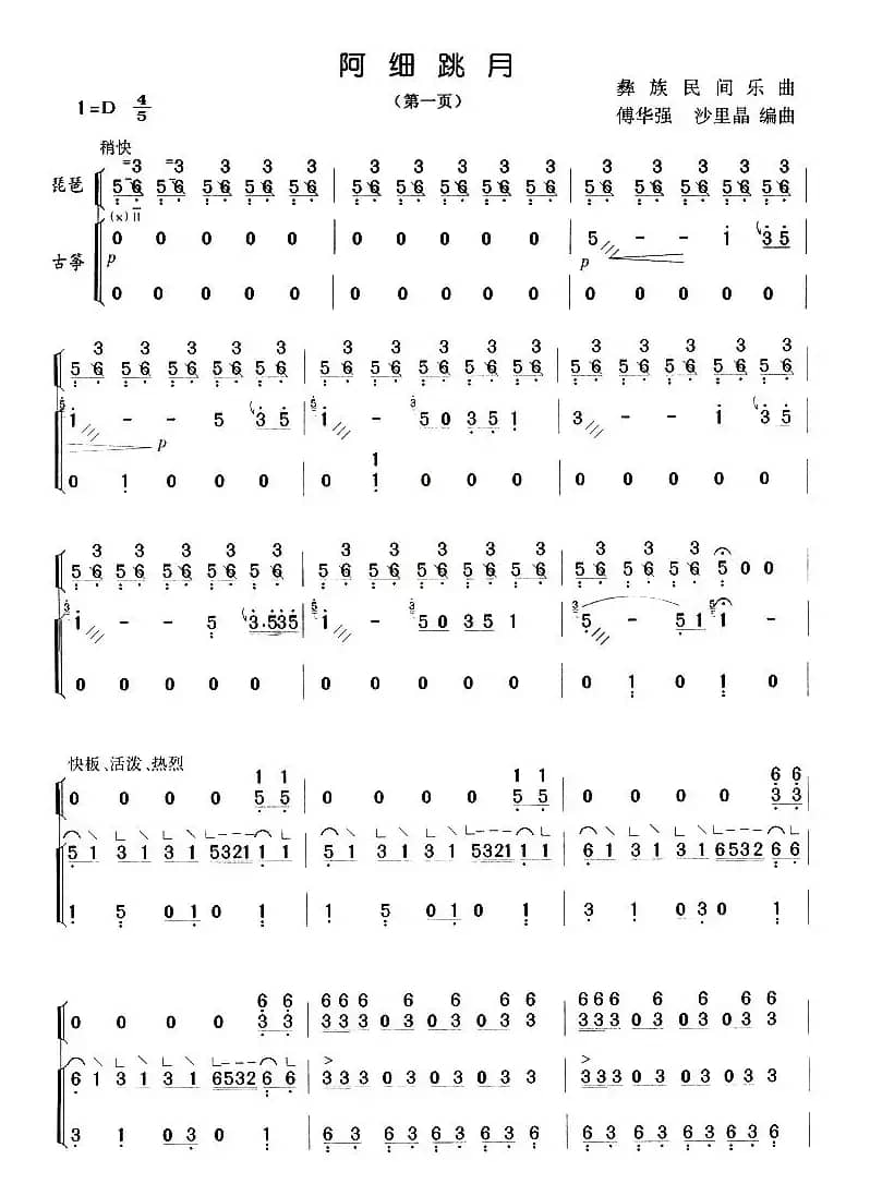 阿细跳月（琵琶+古筝）