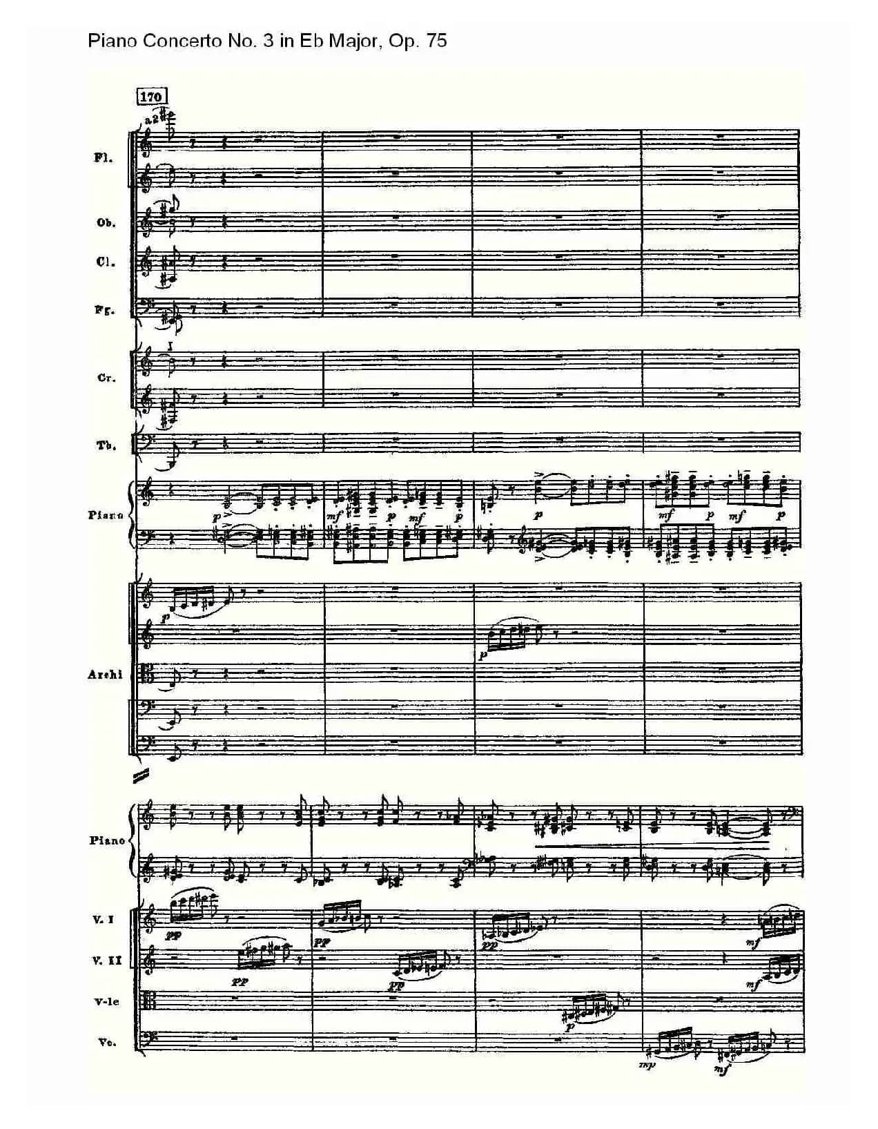 Piano Concerto No.3 in Eb Major, Op.75(Eb大调第三钢琴协奏)