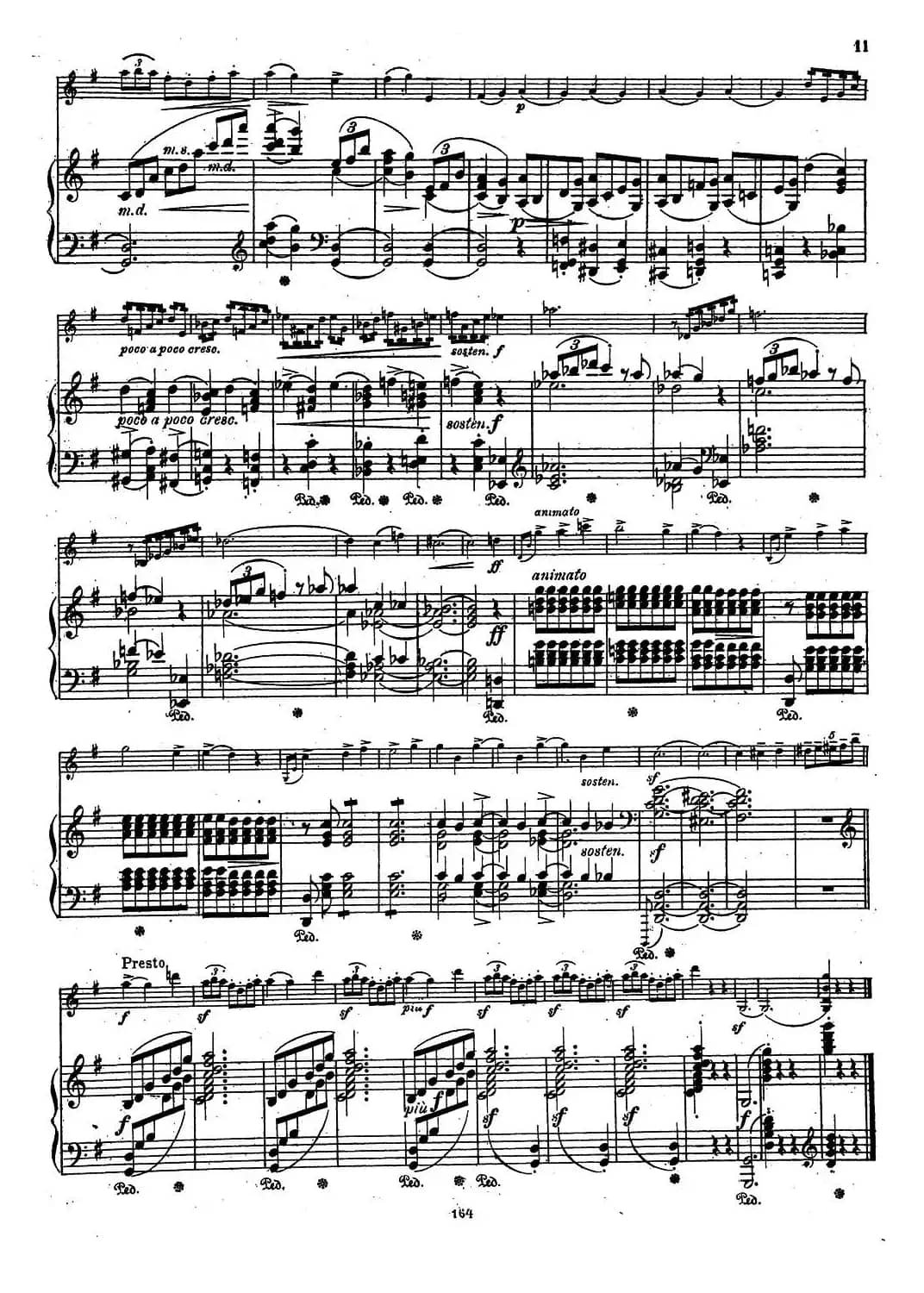 VIOLIN SONATA No.2 in G major（G大调第二小提琴奏鸣曲）（Ⅰ）（小提琴+钢琴伴奏）