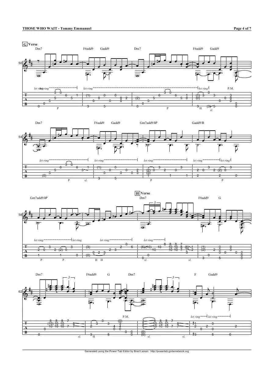 tommy emmanuel：those who wait（指弹吉它）