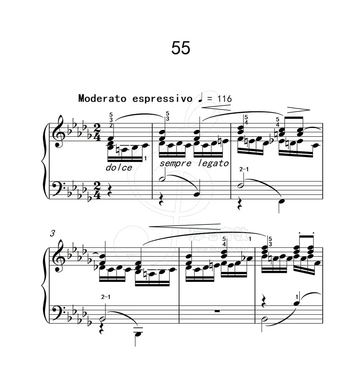 练习曲 55（克拉莫钢琴练习曲60首）