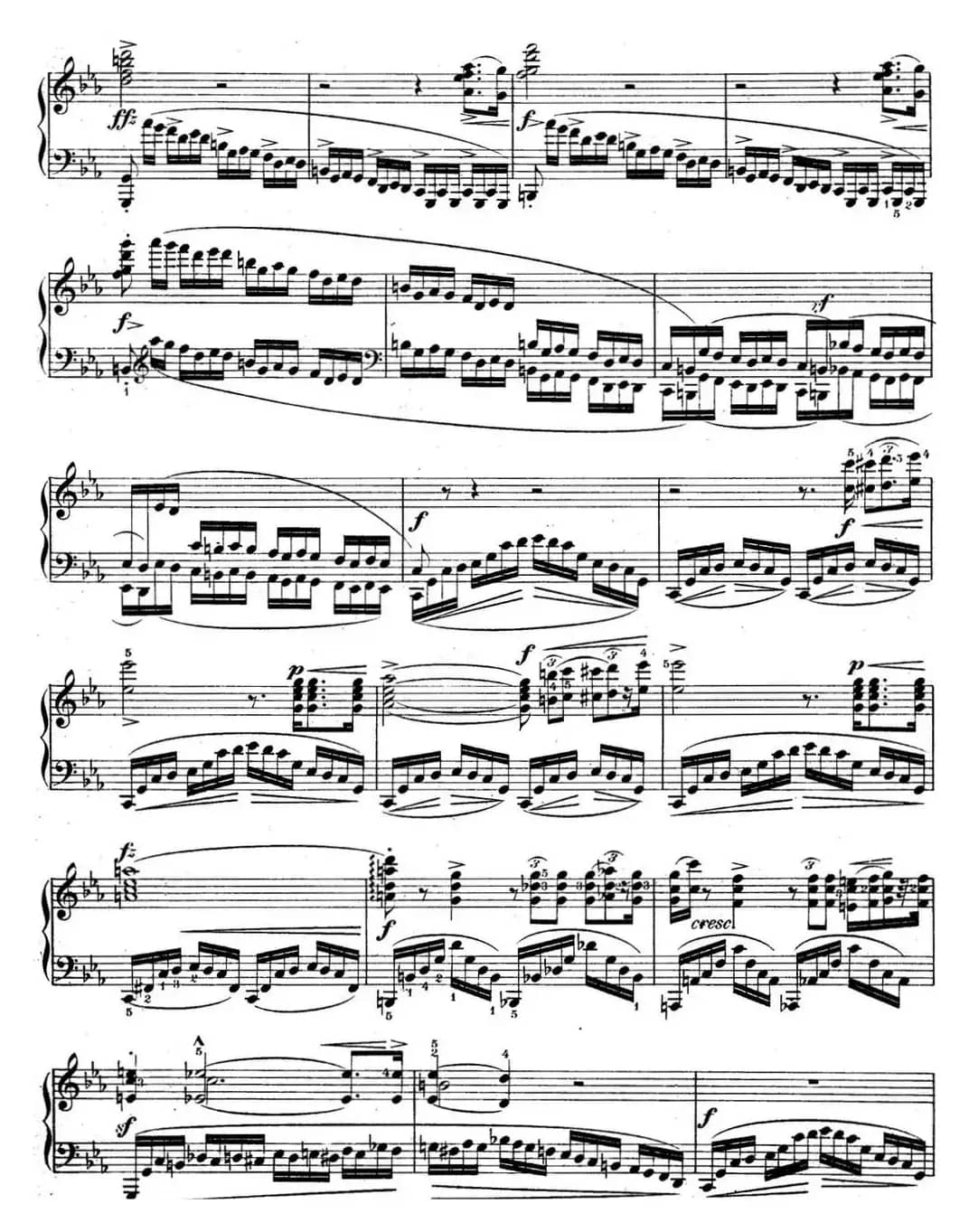 肖邦练习曲12 Op.10 No.12 革命 c小调 C minor Revolutionary