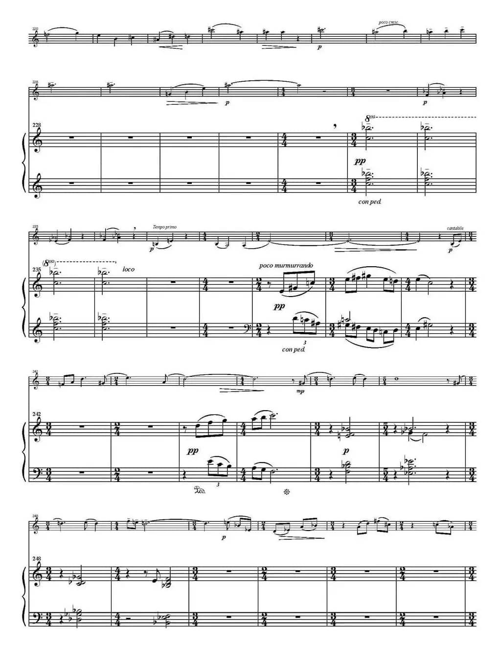 Sonata Poema aenigmaticum（小提琴+钢琴伴奏、1st movement）