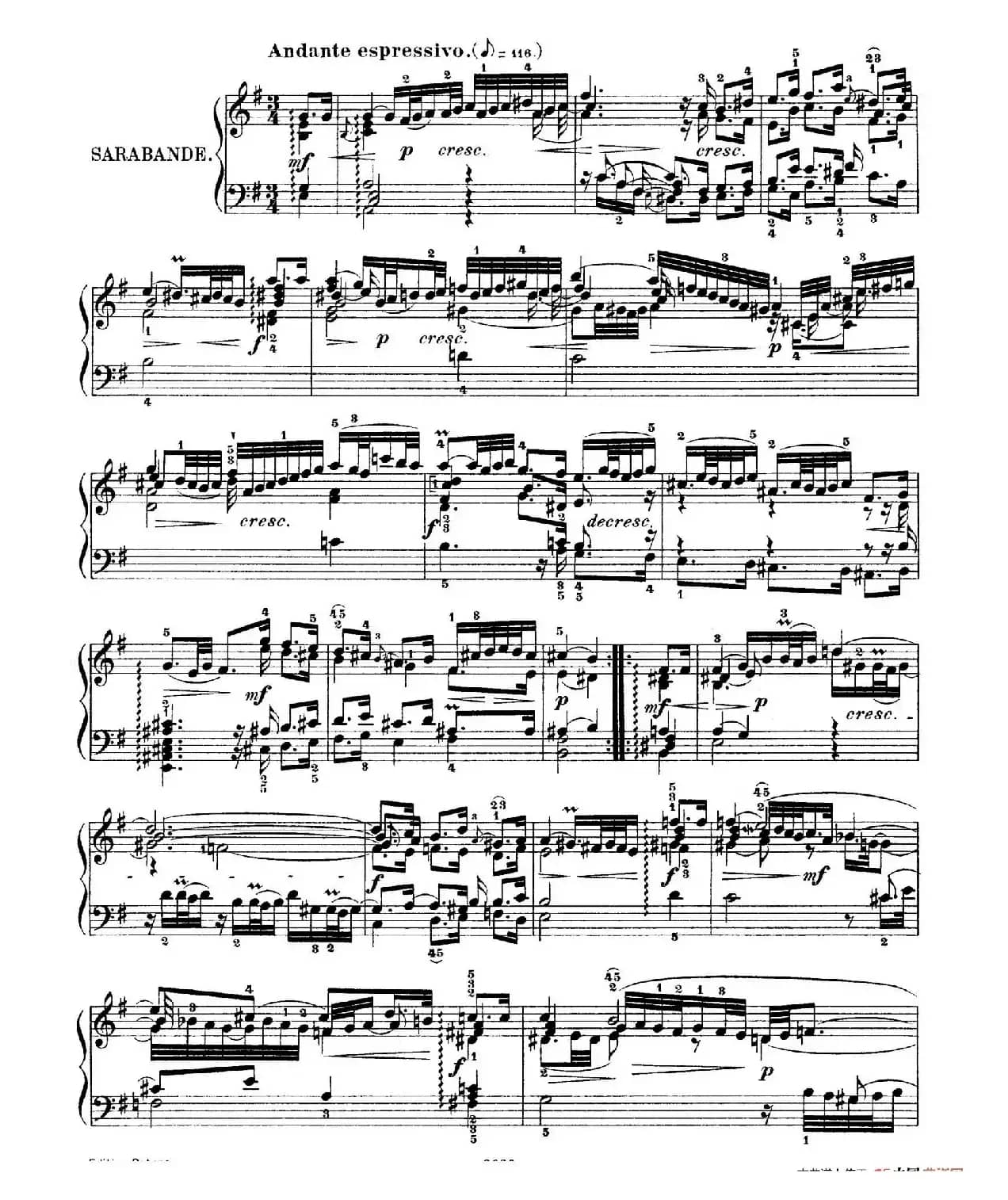 Six Partitas BWV 825-830（6首帕蒂塔·6）