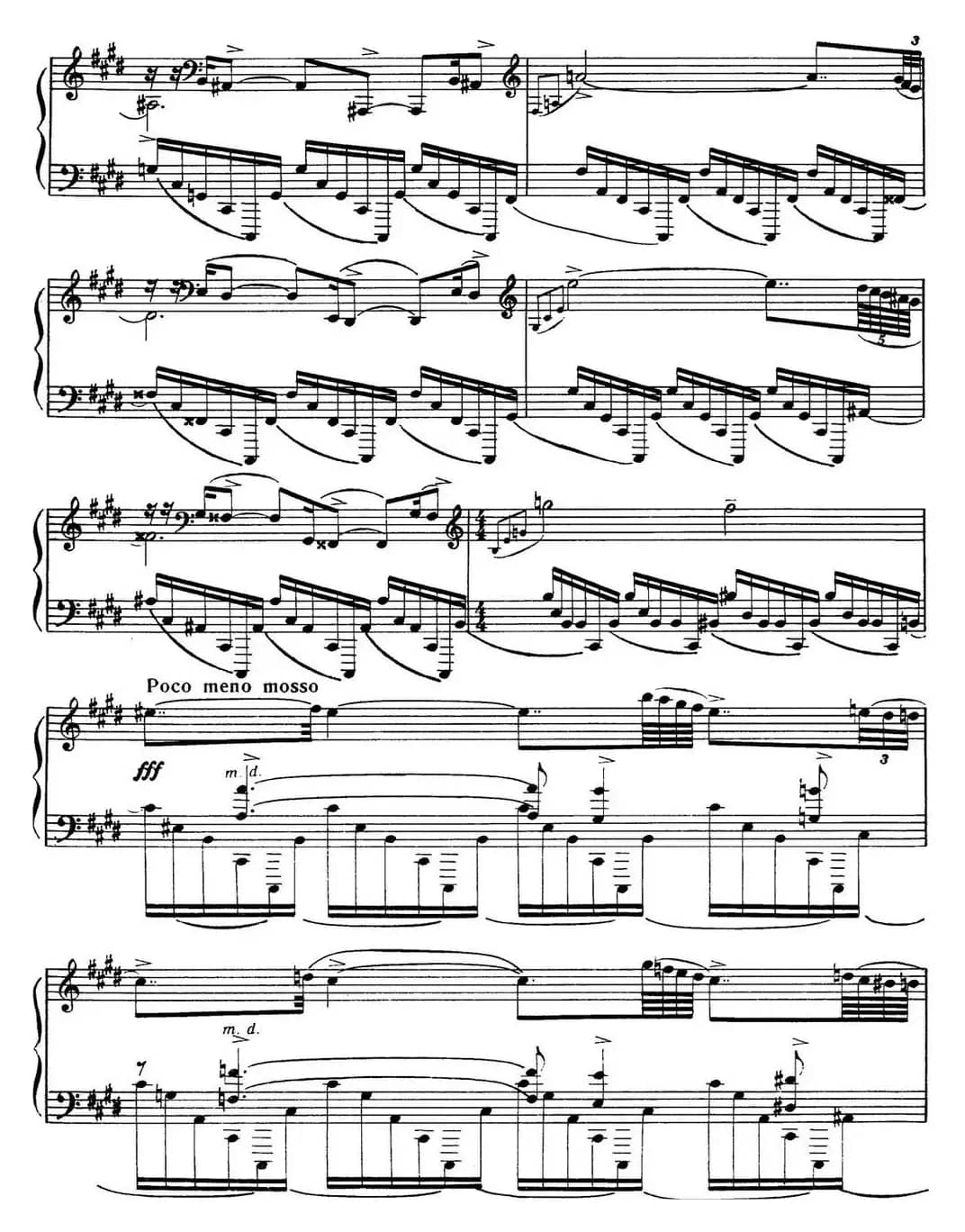 拉赫玛尼诺夫 音画练习曲8或9 Etudes tableaux Op.33 No.8