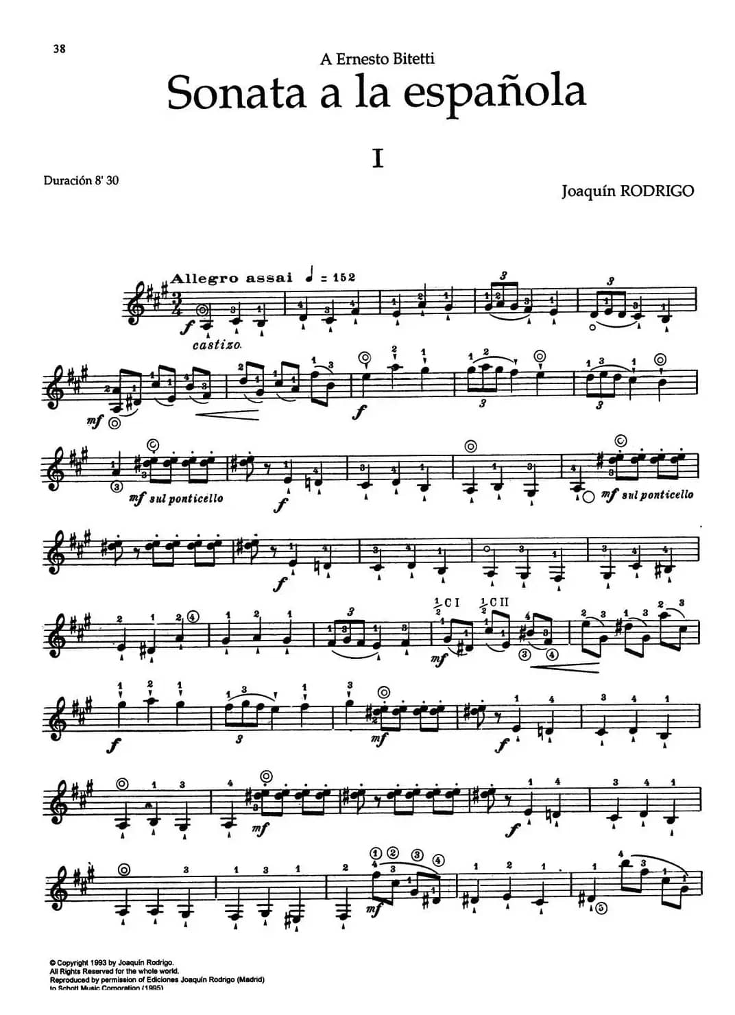 Joaquin Rodrigo Music for Guitar（罗德里戈吉他音乐P38-46）（古典吉他）