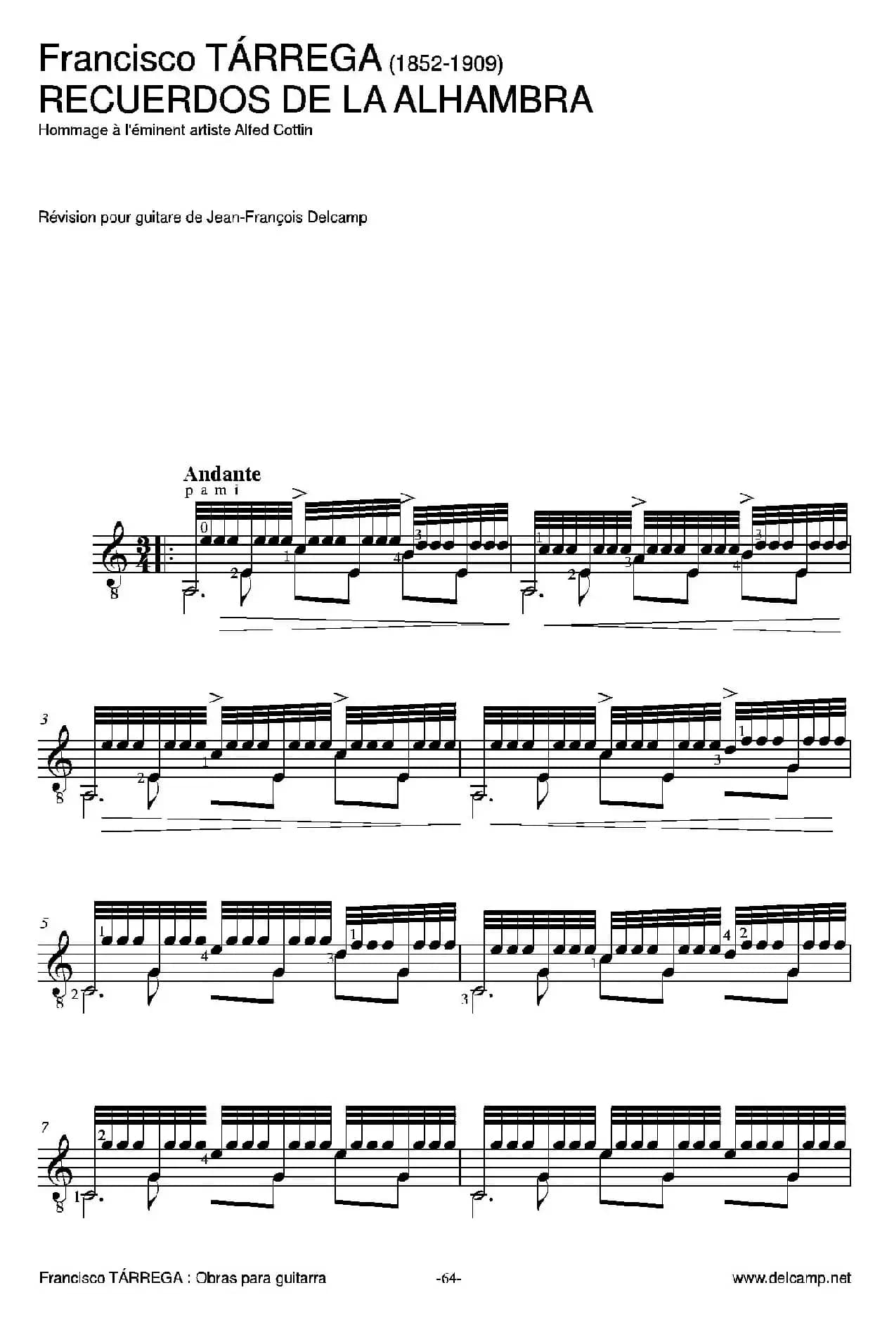 《塔雷加作品全集》第4部分（古典吉他）