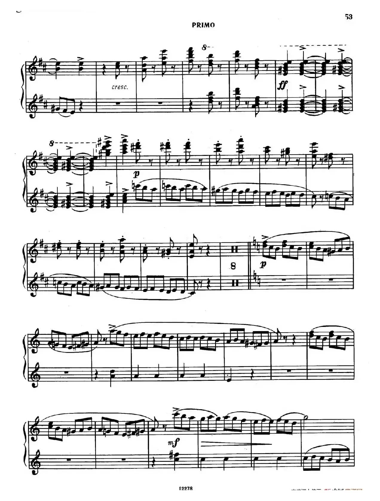 Tarantella in D Major(D大调塔兰泰拉舞曲·四手联弹)