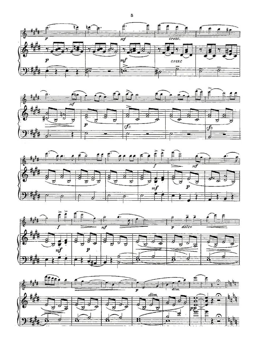 Opern-Transcriptionen.Op.45-1（长笛+钢琴伴奏）