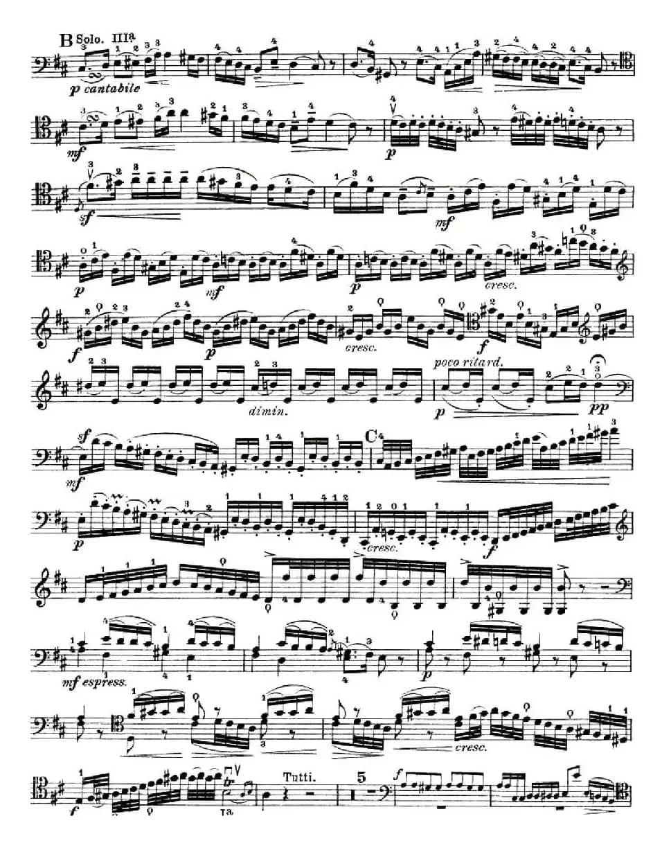 J. Haydn Concerto in D Major（海顿D大调大提琴协奏曲 [大提琴谱]）