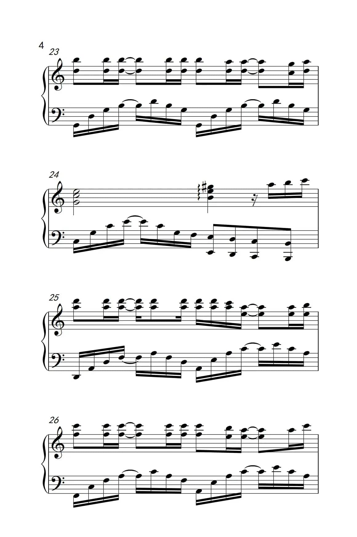 天亮了（《弹吧音教》制谱版）