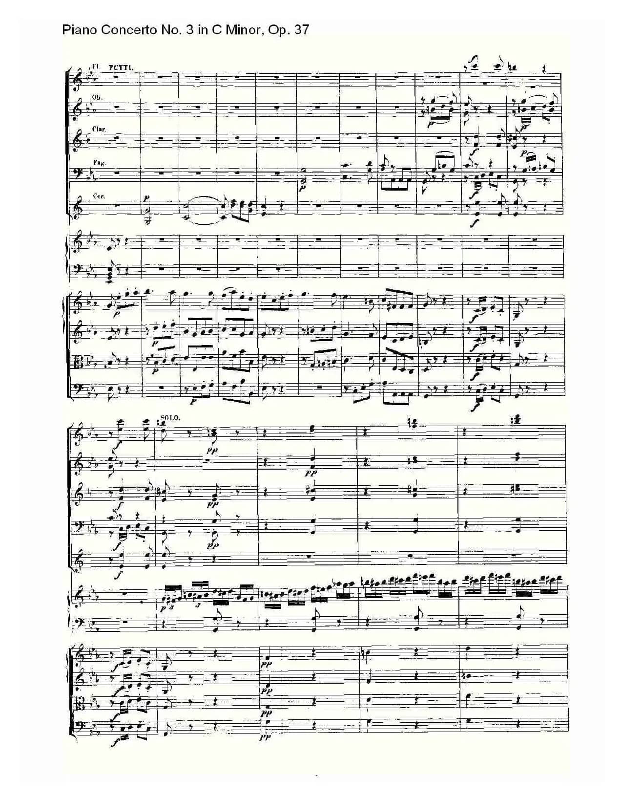 C小调钢琴第三协奏曲 Op.37  第三乐章