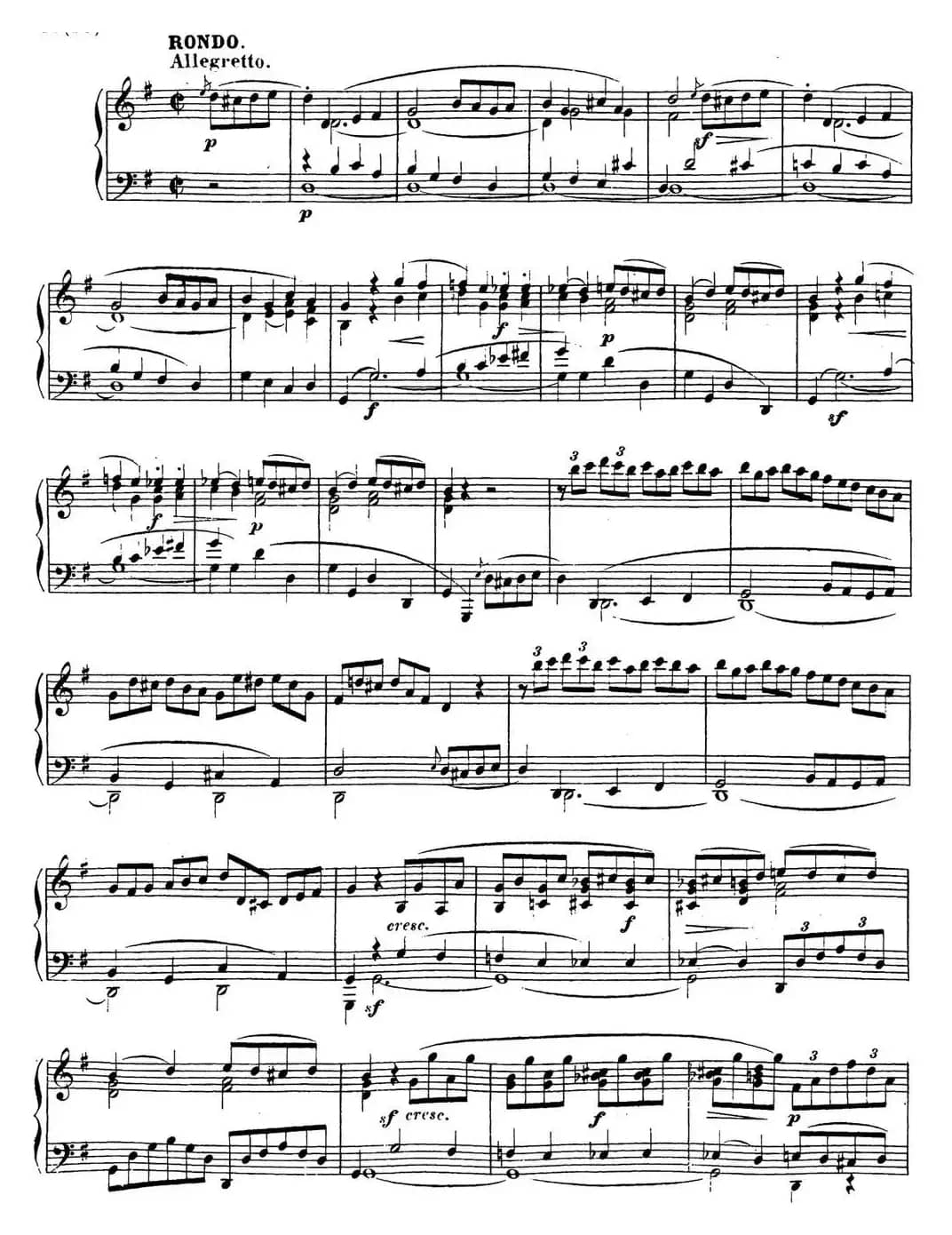 贝多芬钢琴奏鸣曲16 G大调 Op.31 No.1 G major