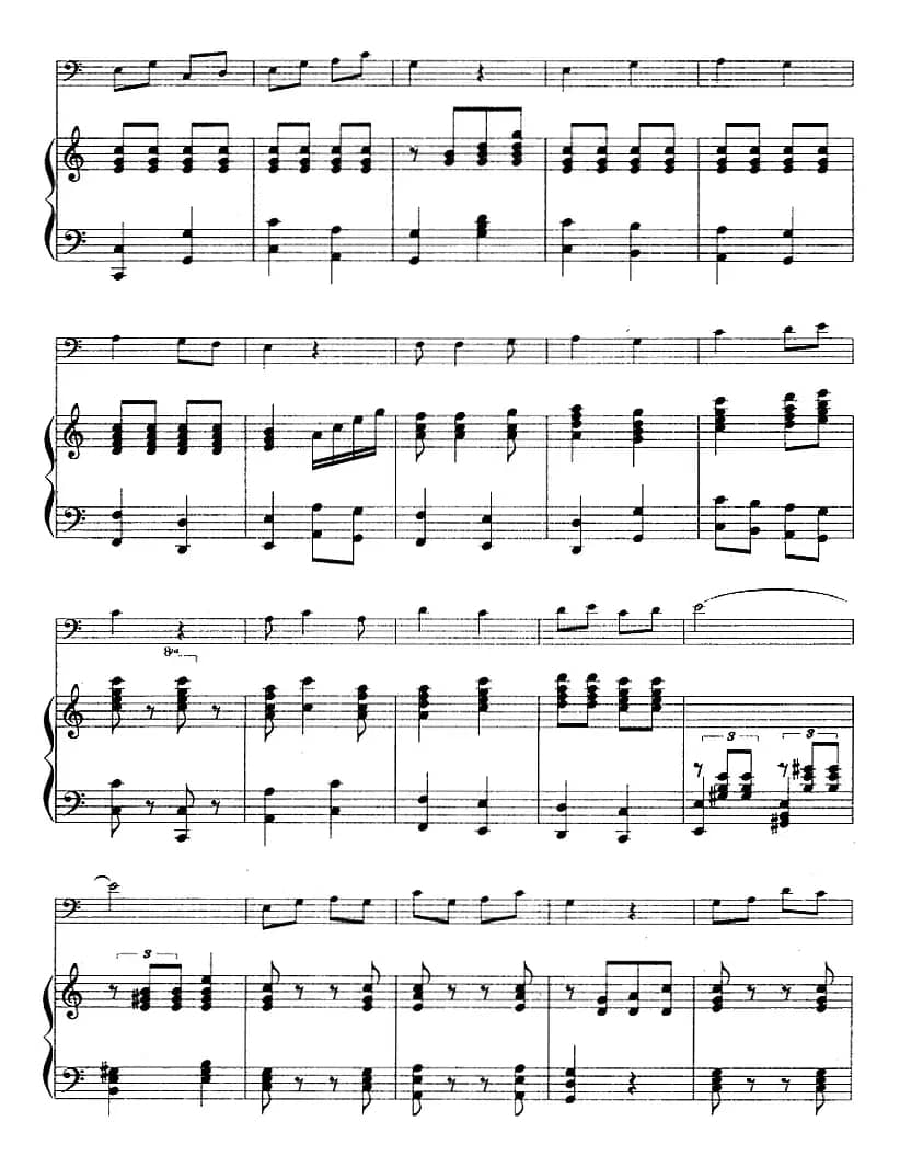 要学那泰山顶上一青松（京剧《沙家浜》选段、长号+钢琴伴奏）