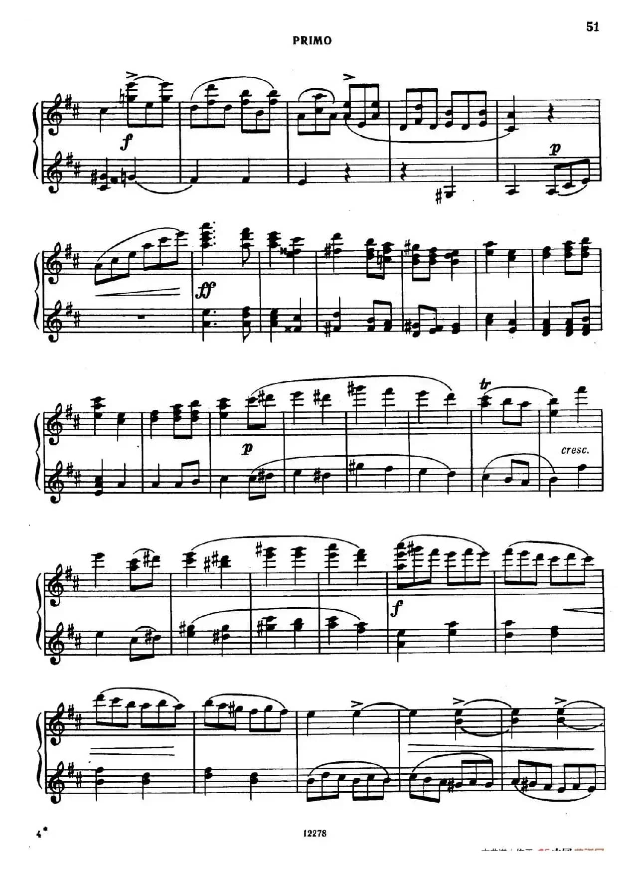 Tarantella in D Major(D大调塔兰泰拉舞曲·四手联弹)