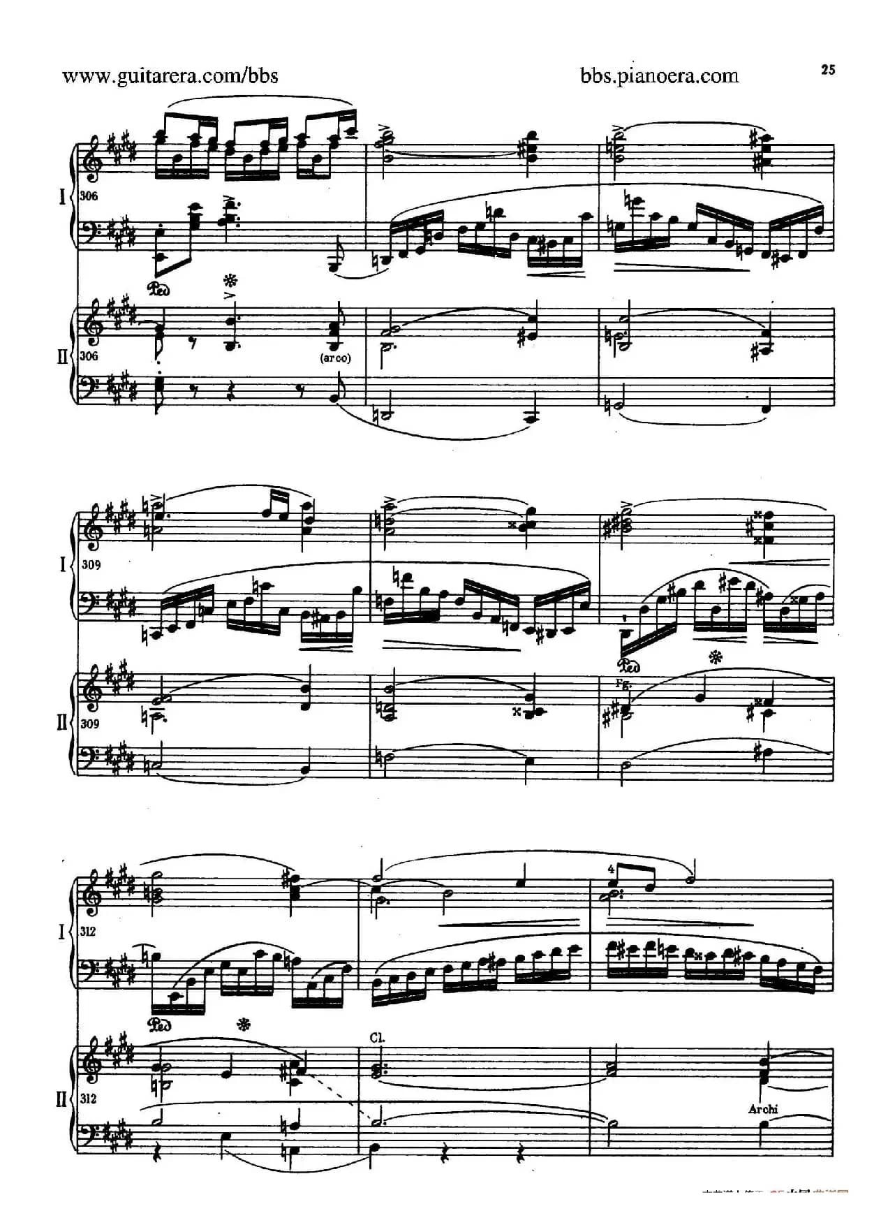 e小调第一钢琴协奏曲 Op.11（双钢琴版·第一乐章）