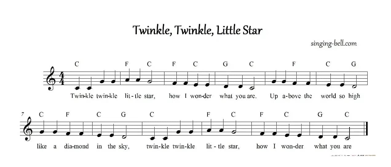twinkle twinkle little star
