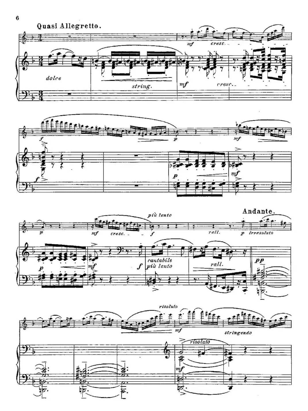 Fantaisies nationales. Suedois.（Op.59 No.4）（长笛+钢琴伴奏）