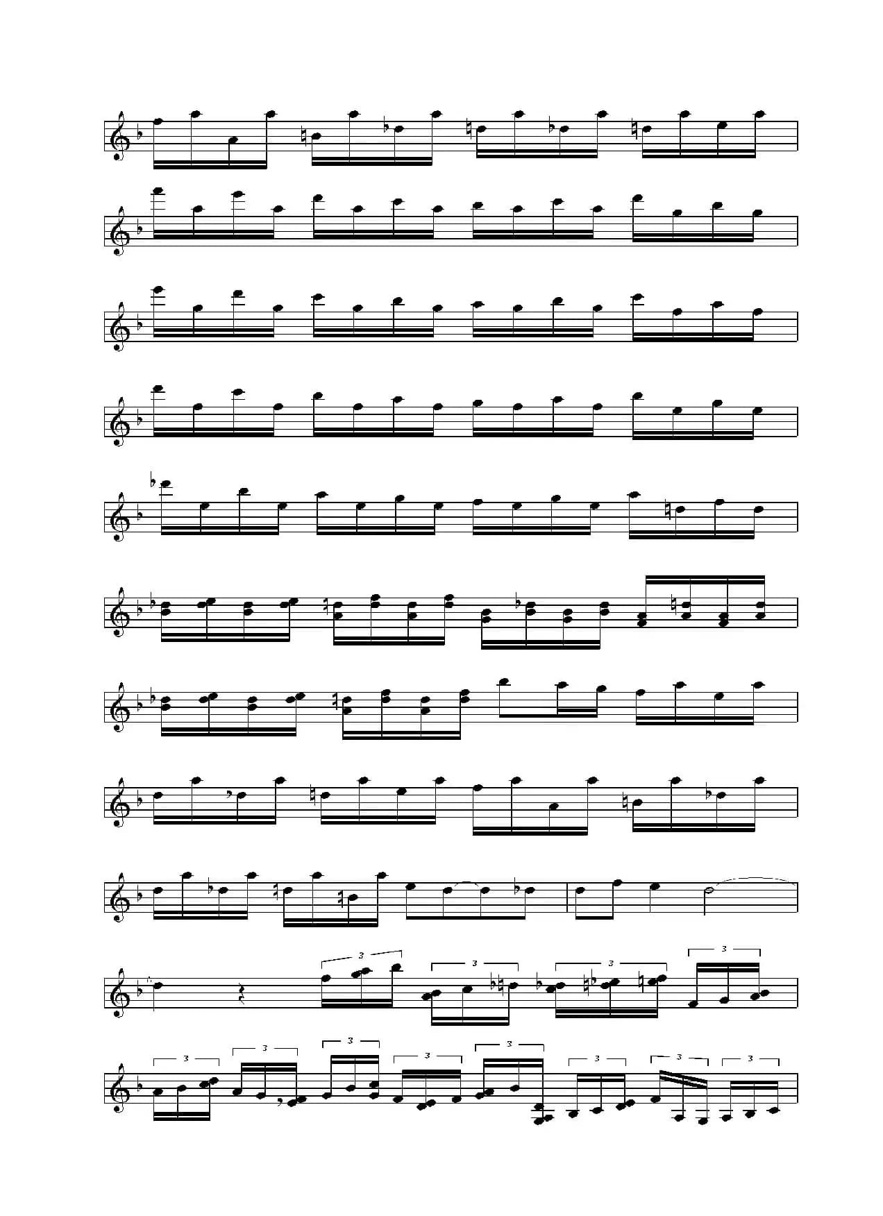 Tocatta and Fugue in D-Minor（小提琴谱）