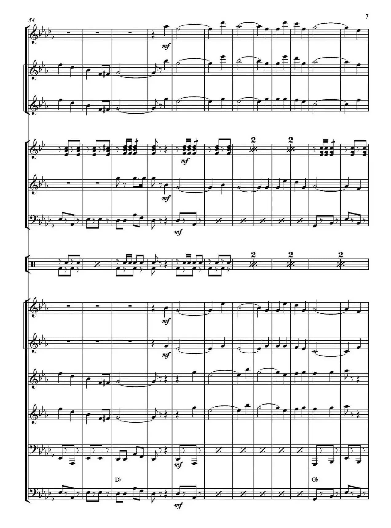 俄罗斯进行曲（marche-834）（合奏、俄罗斯原版谱）