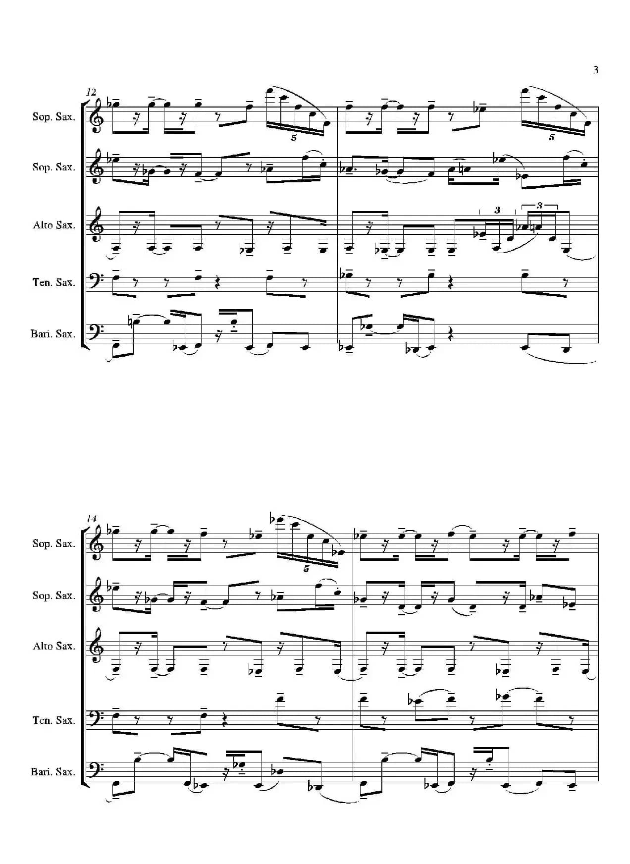 Tango（合奏总谱）