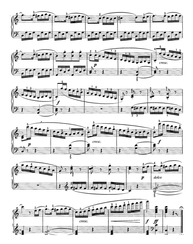 不可不弹的世界钢琴名曲：小奏鸣曲Op.20-1