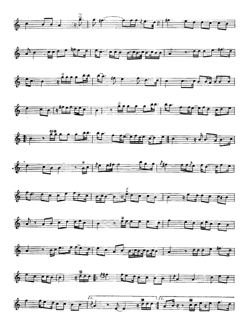 十二木卡姆：Ⅶ 埃介姆木卡姆 337——347（主旋律谱）