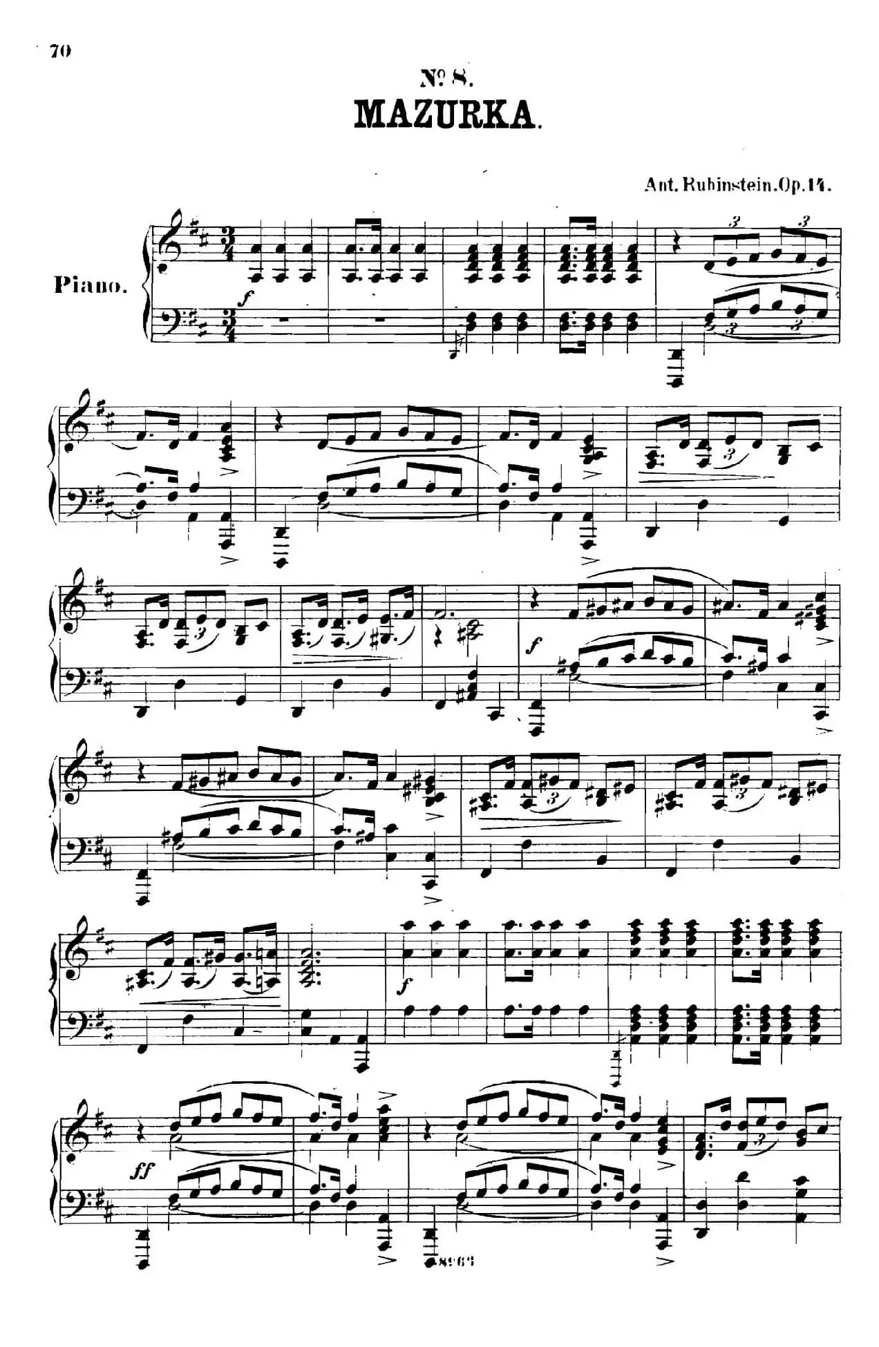 舞会 Le Bal Op.14（No.8）