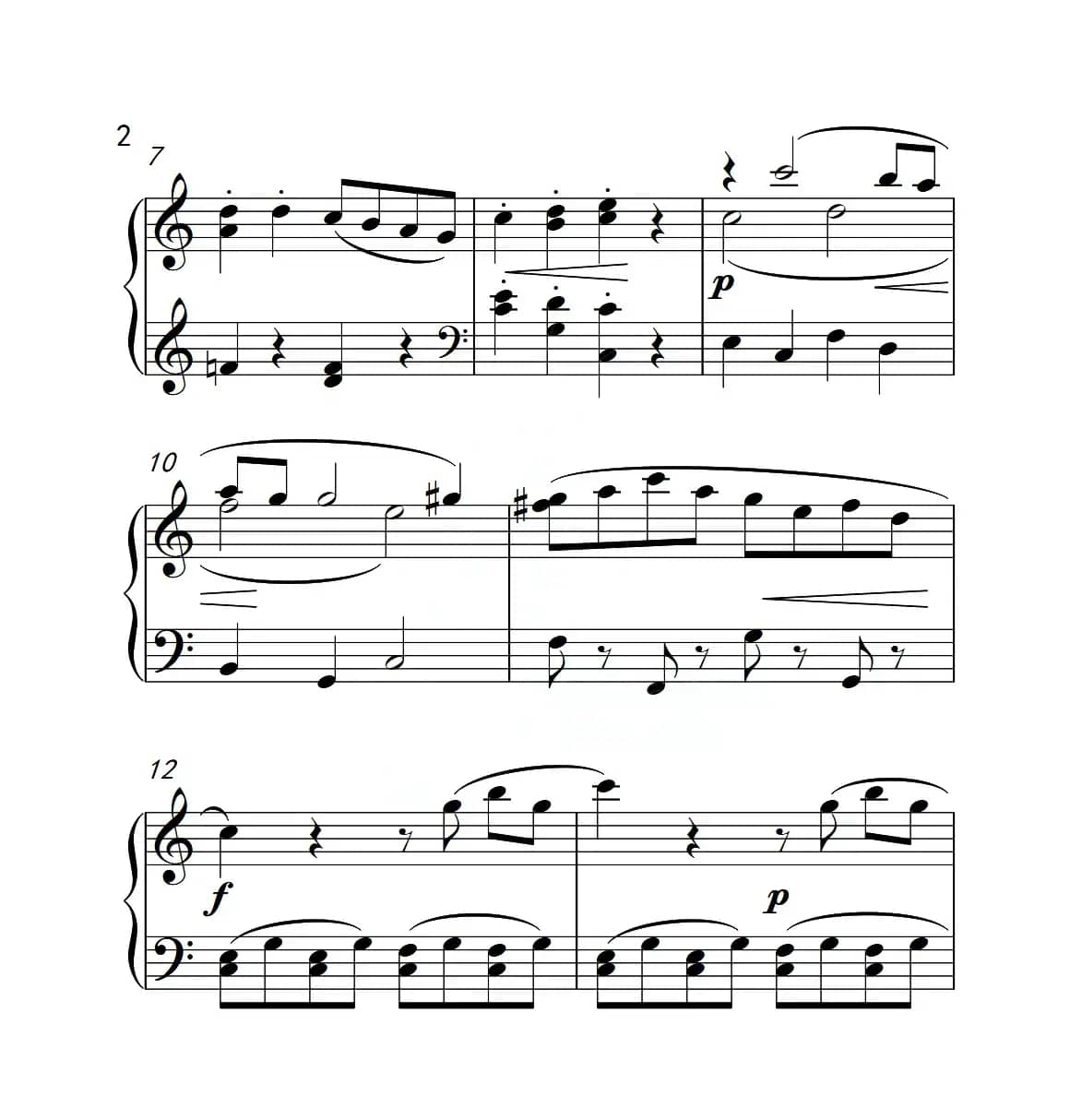 第四级B组 小奏鸣曲（中国音乐学院钢琴考级作品1~6级）