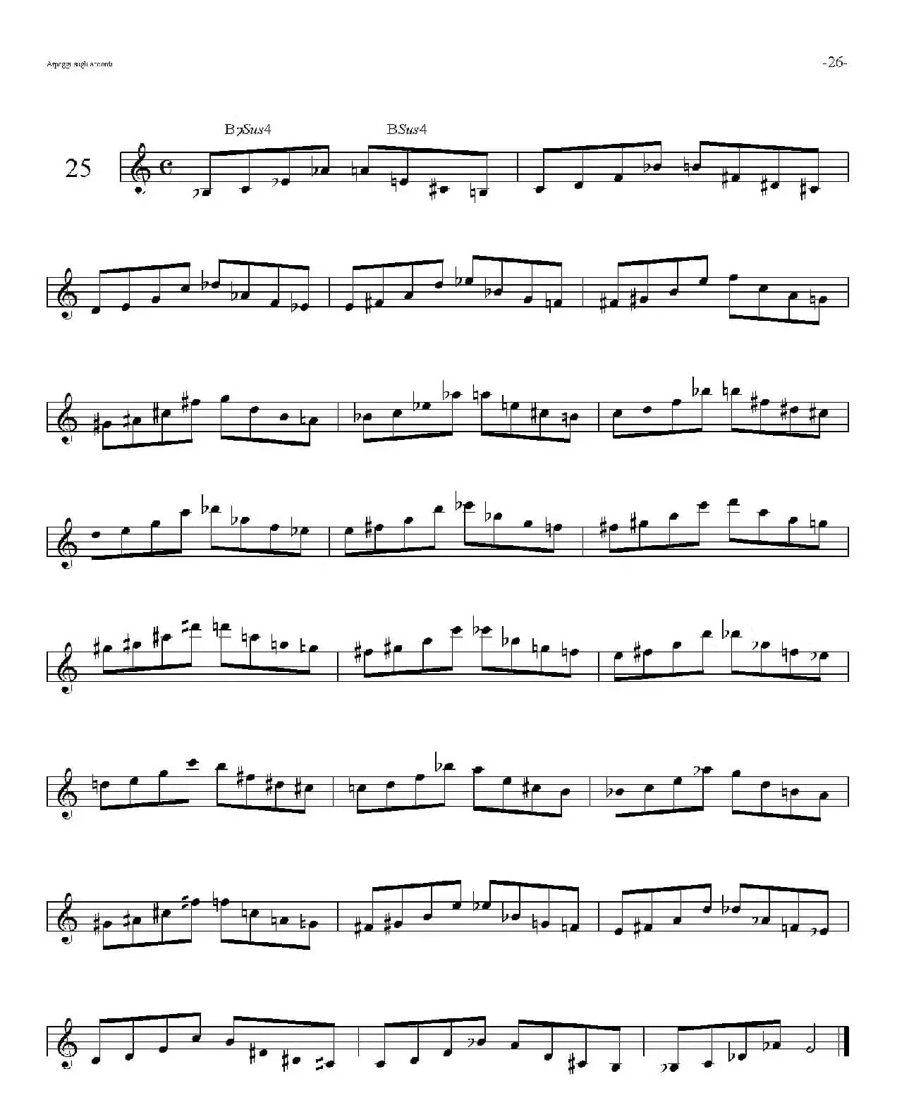 Sax Arpeggi sassofono F（音阶练习（上）21——28）