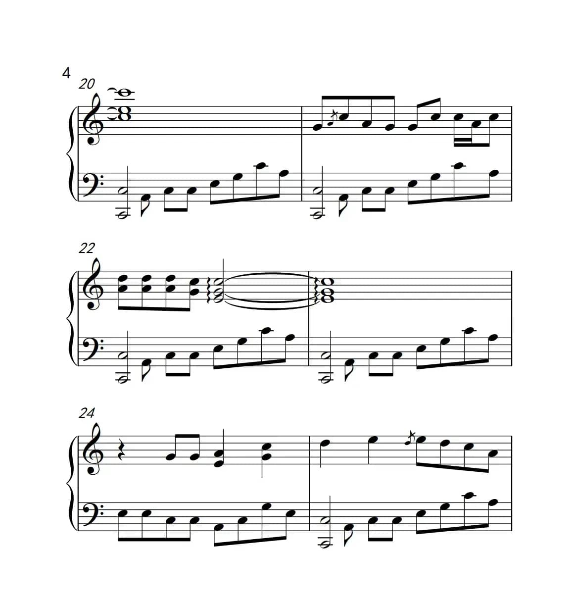 雾里看花（《弹吧音教》制谱版）