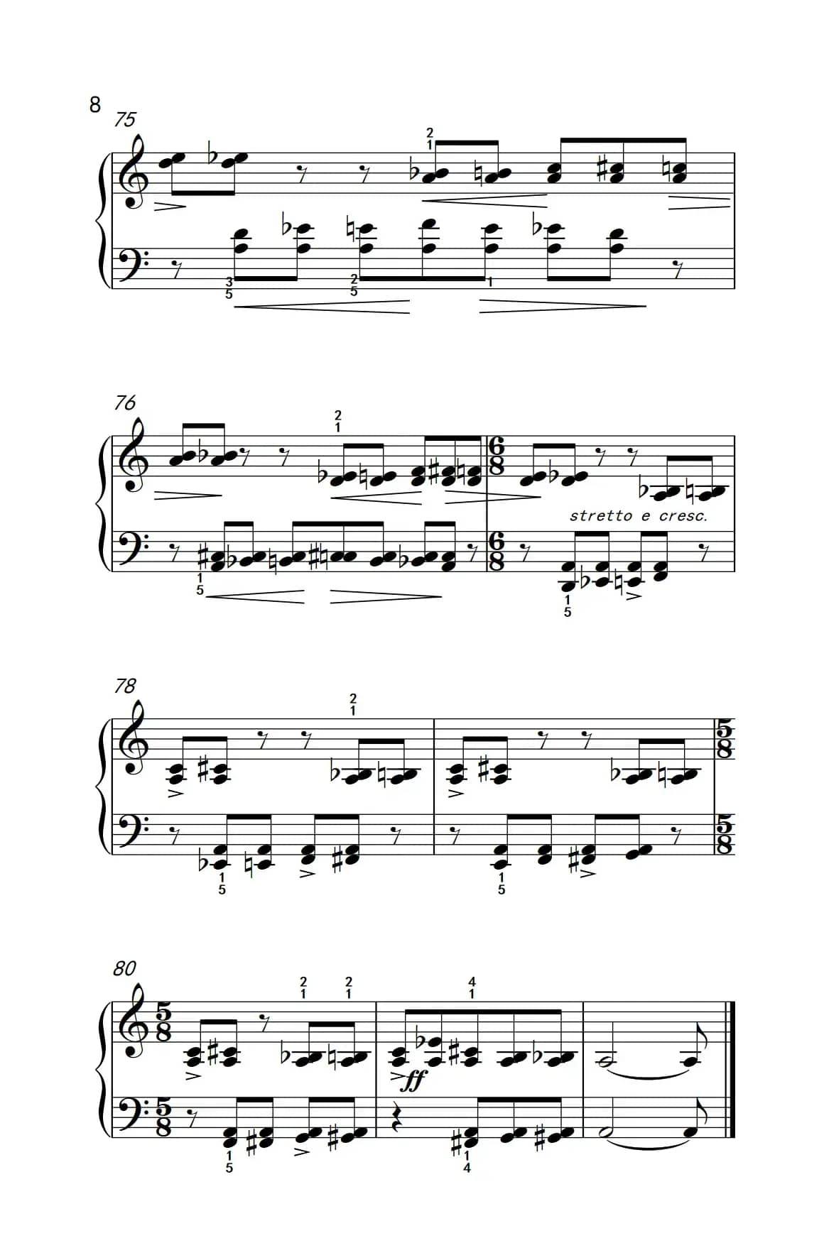 自由变奏（巴托克 小宇宙 钢琴教程 6）