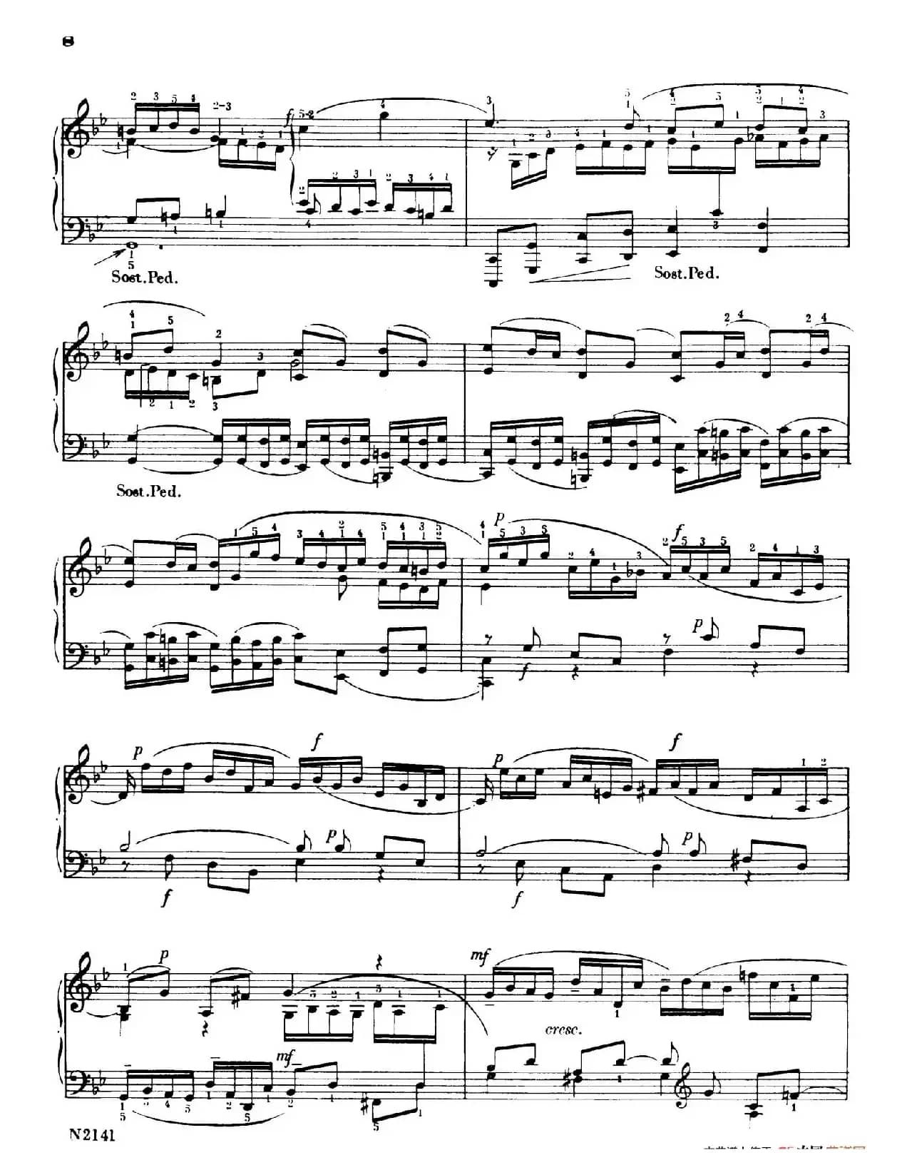 Fugue in g Minor BWV 578（g小调赋格·Briskier改编钢琴独奏版）