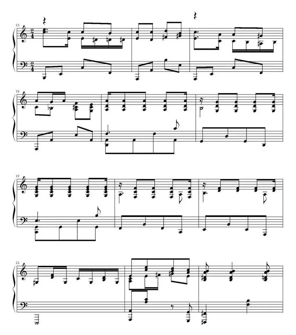 夜莺 （C大调版、林泽贤编配版）