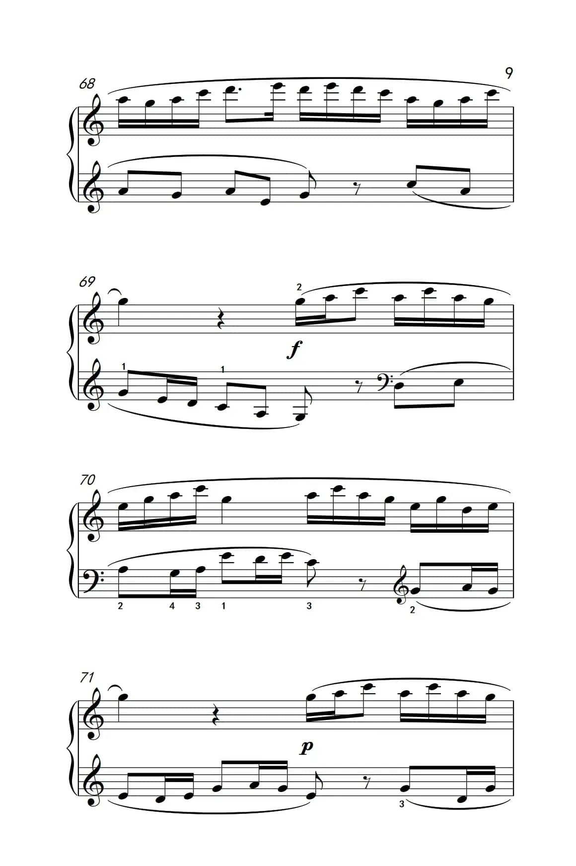 第六级 3.牧童短笛（中央音乐学院 钢琴（业余）考级教程 4-6级）