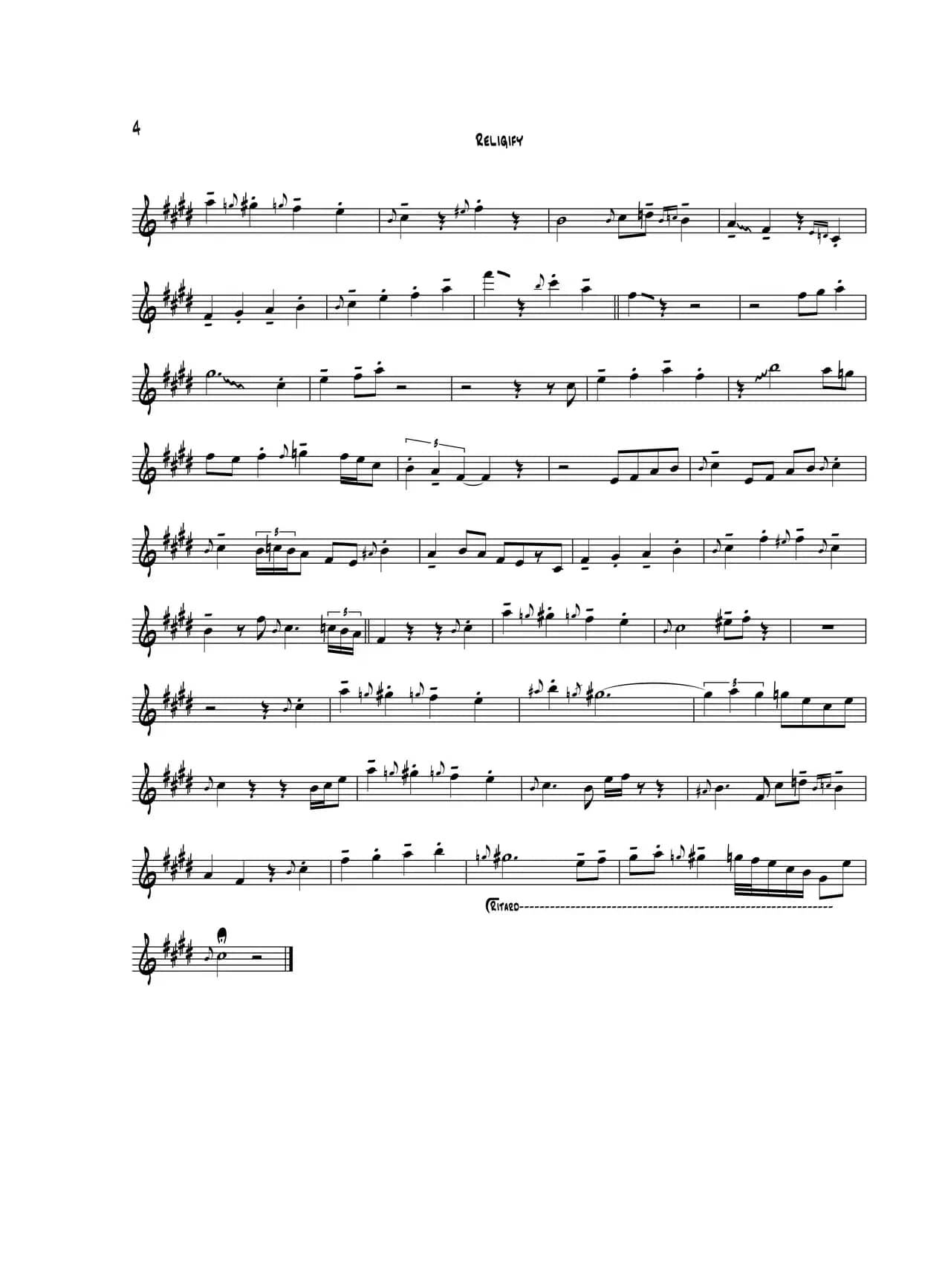 Religify（中音萨克斯）