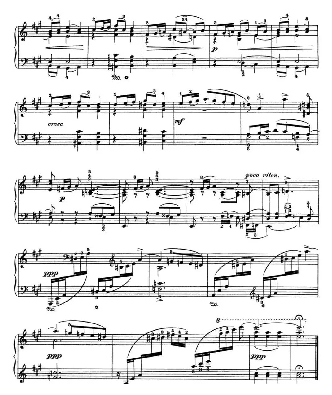 柴可夫斯基 四季 1月 壁炉边 A大调 At the Fireside A major