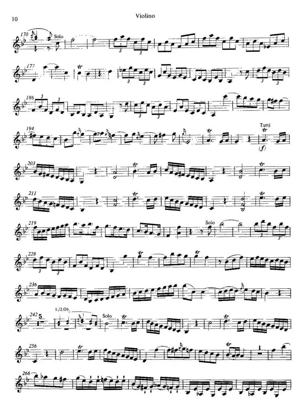 降B大调第一小提琴协奏曲 KV207