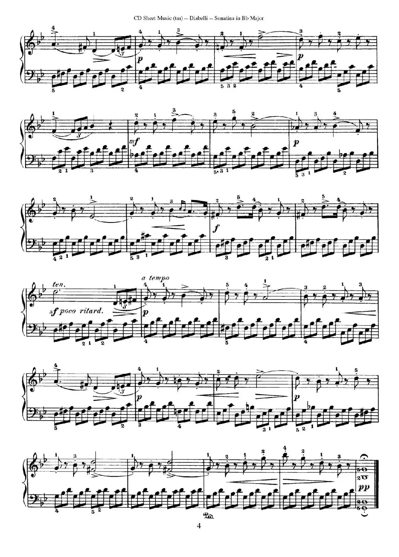 7 Piano Sonatinas Op.168（7首钢琴小奏鸣曲 No.4）