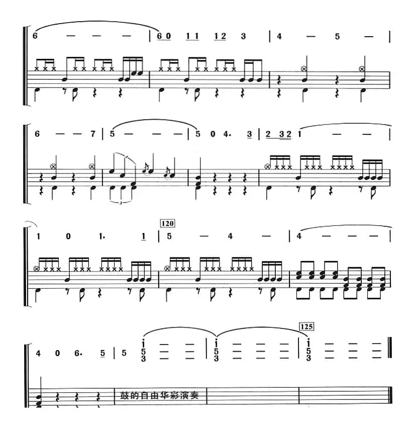 we are ready——我们的梦（架子鼓、主旋律+鼓谱）