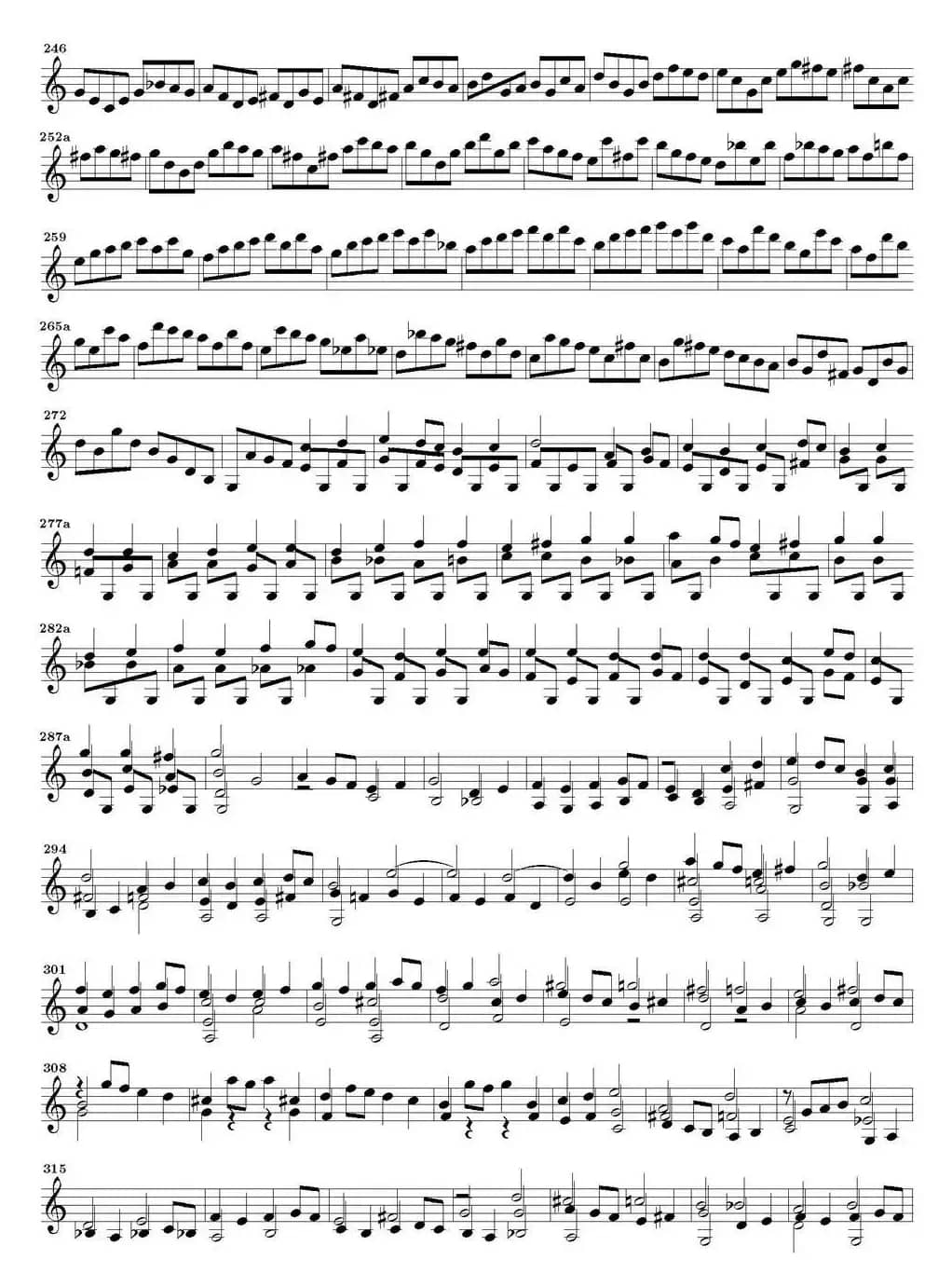 Bach Sonata BWV1005（无伴奏小提琴组曲）