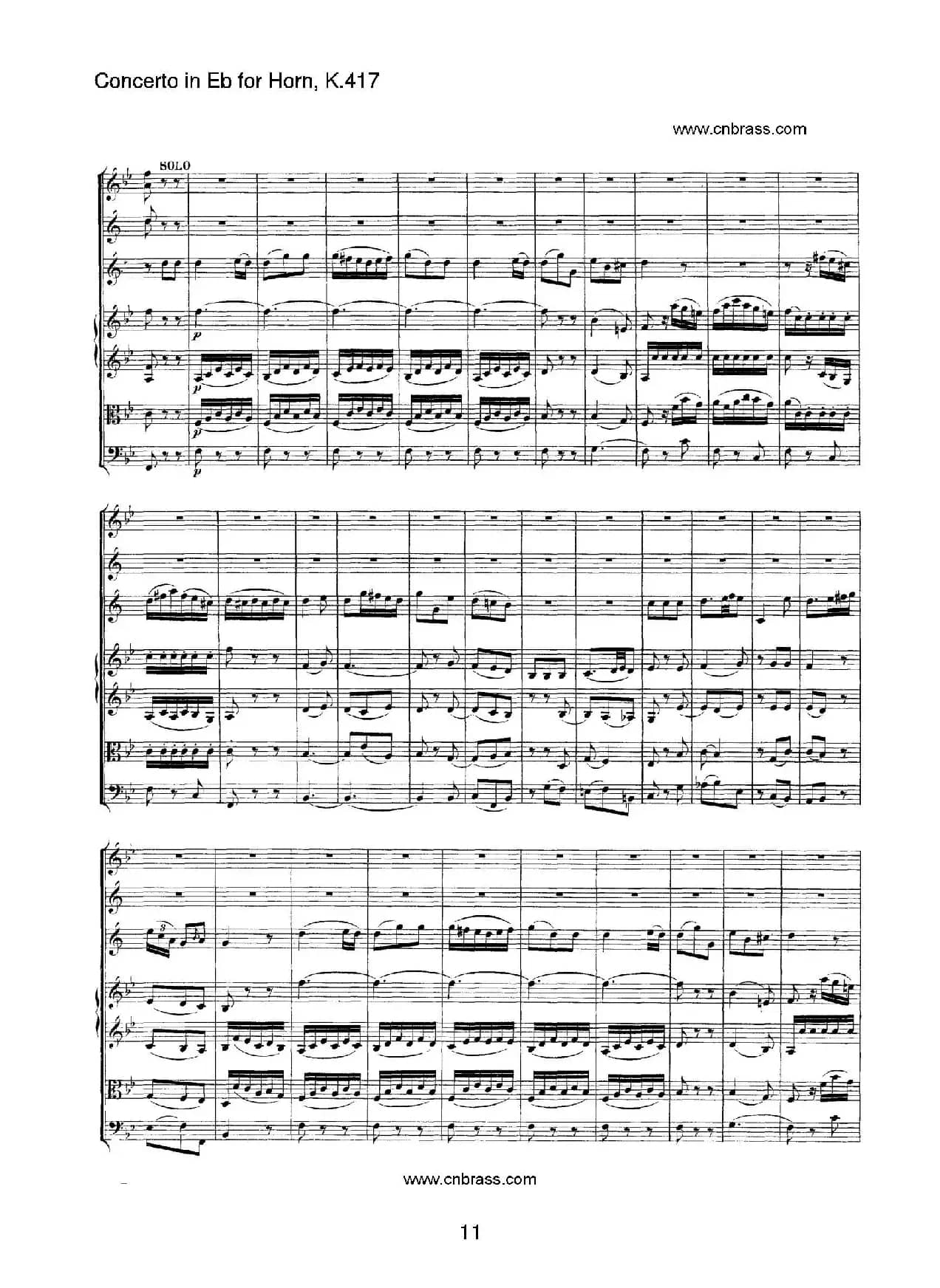 圆号协奏曲（作品K417）