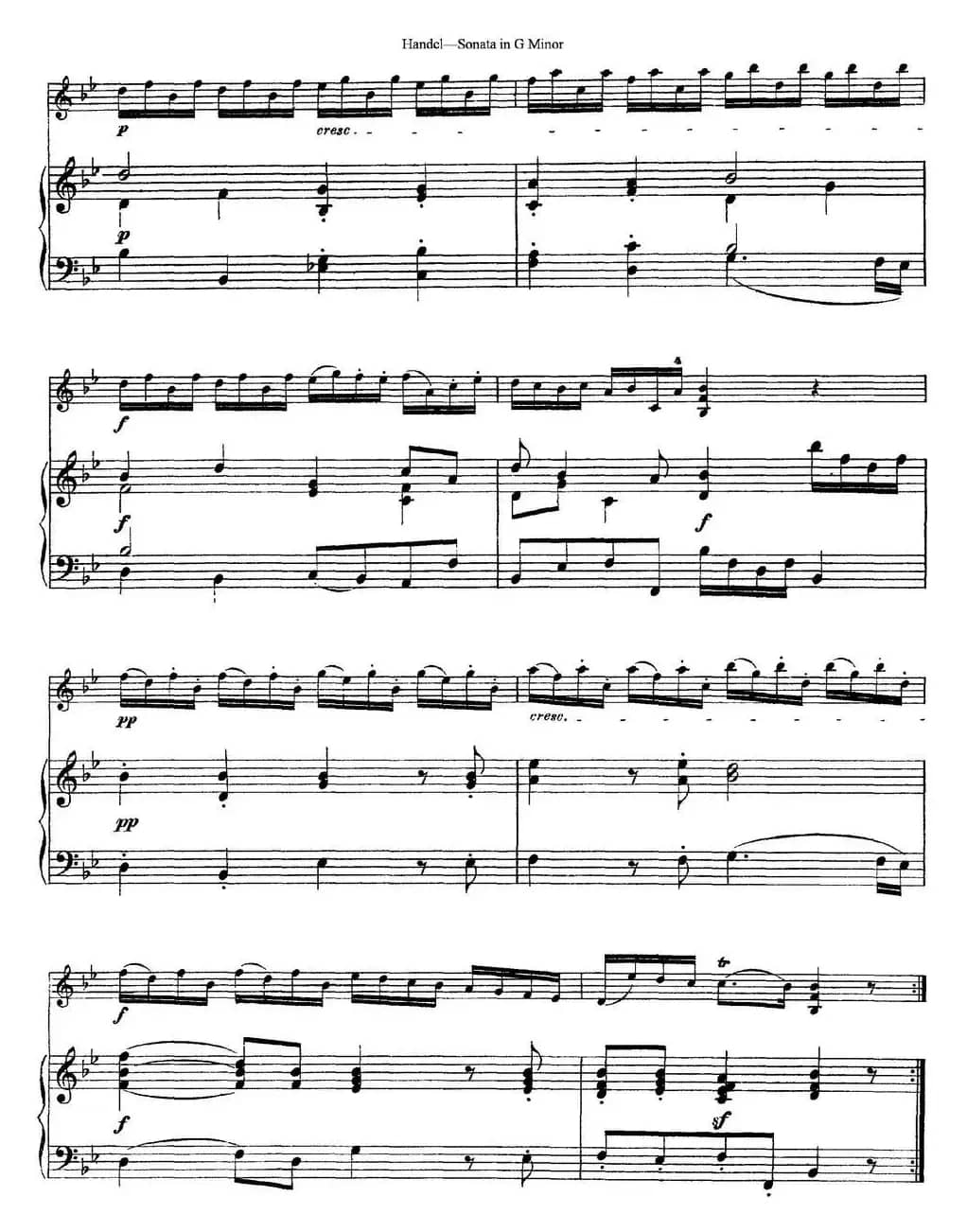 Violin Sonata No.2 in G minor（小提琴+钢琴伴奏）