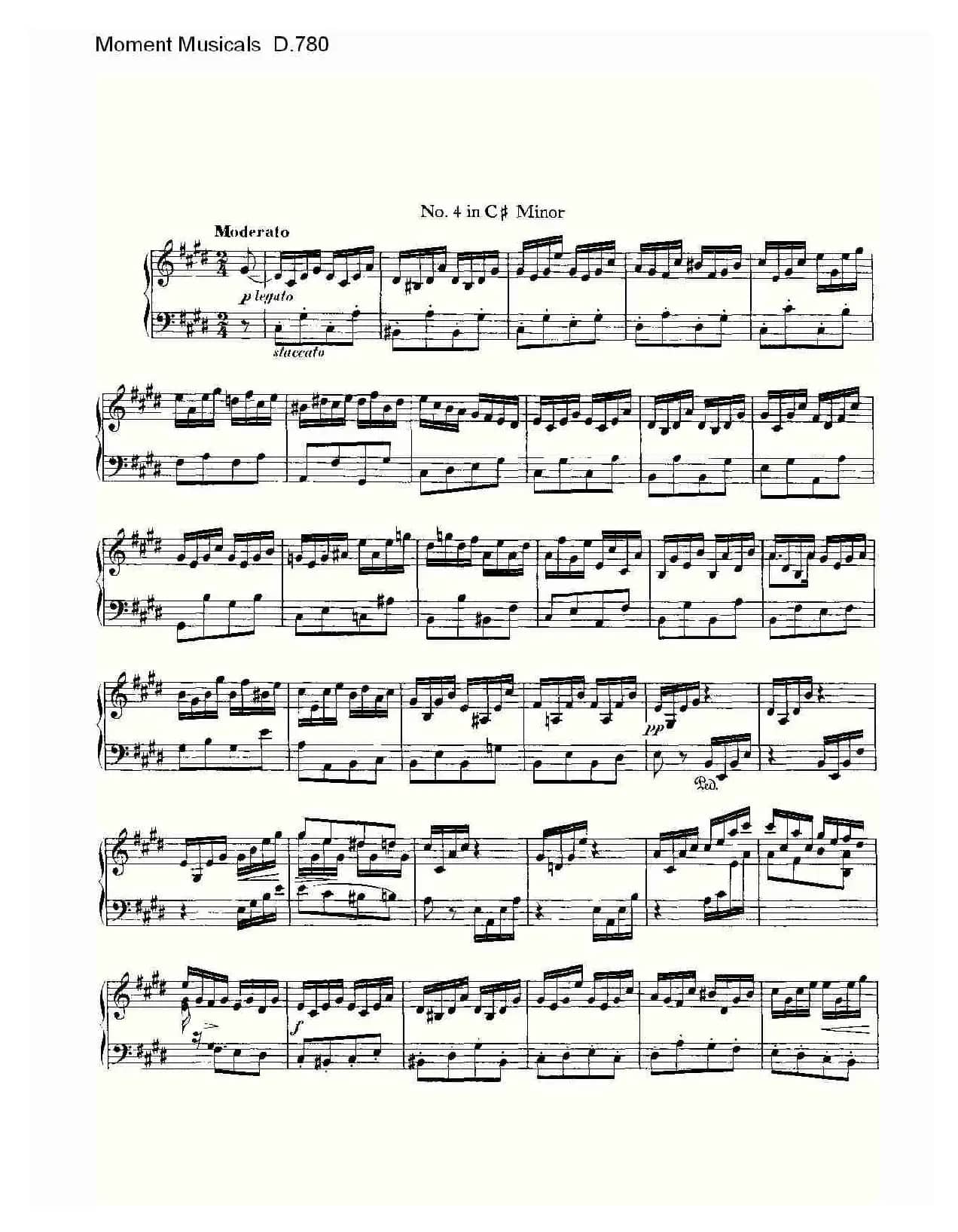 Moment Musicals D.780（6首音乐瞬间）