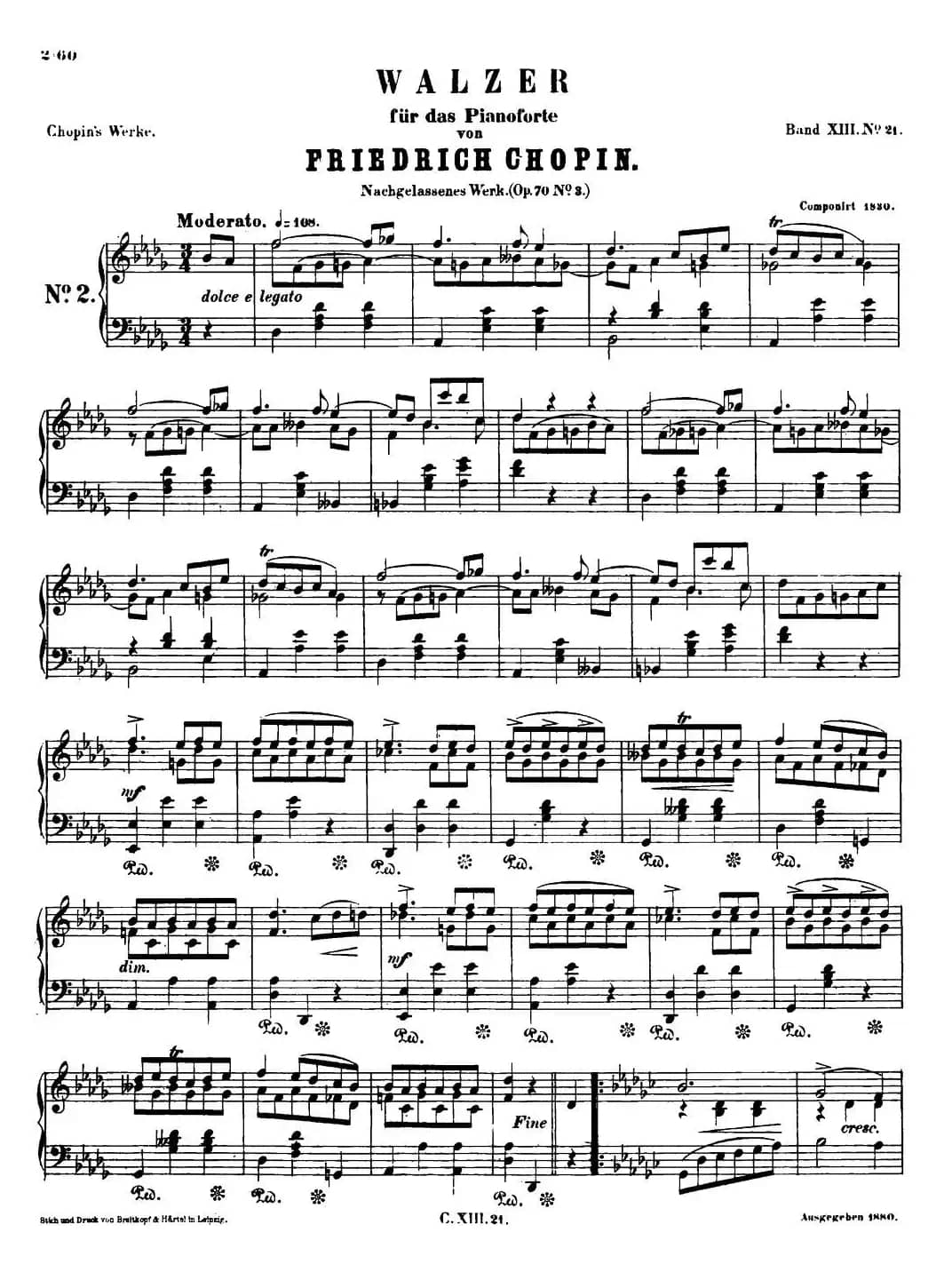 降D大调圆舞曲Op.70-3 