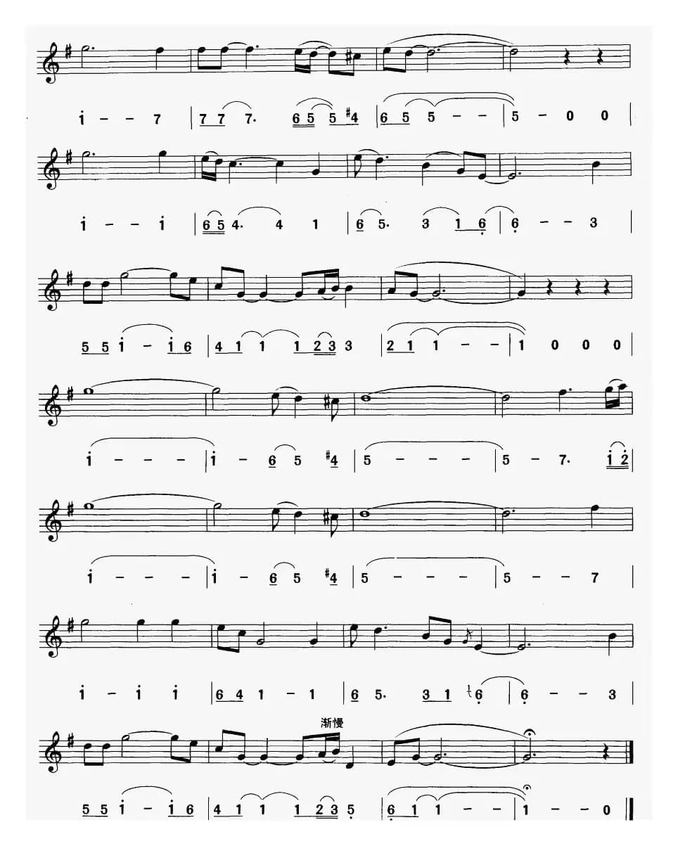 甜梦（线简谱对照版）