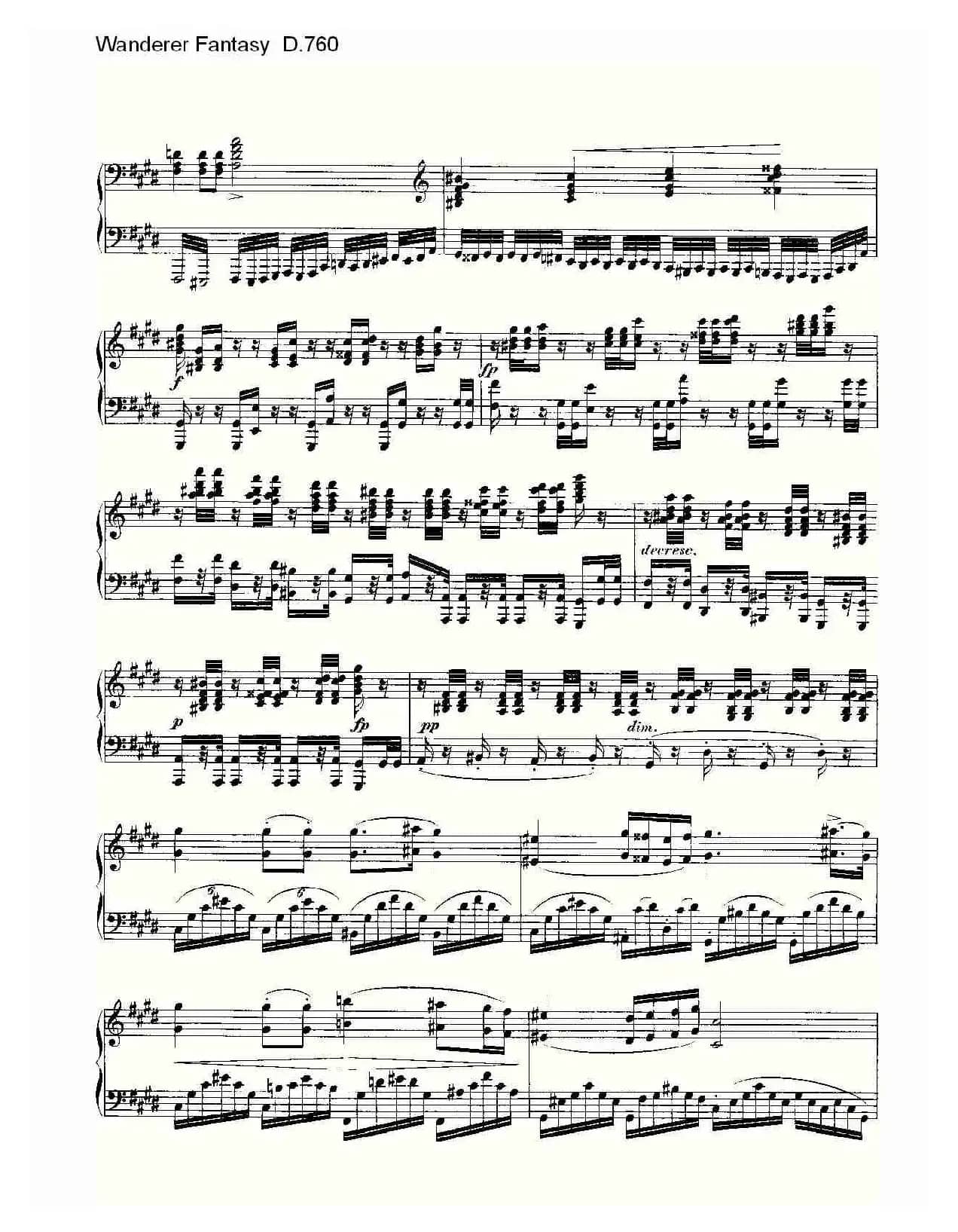 Wanderer Fantasy D.760（幻想的流浪者 D.760）