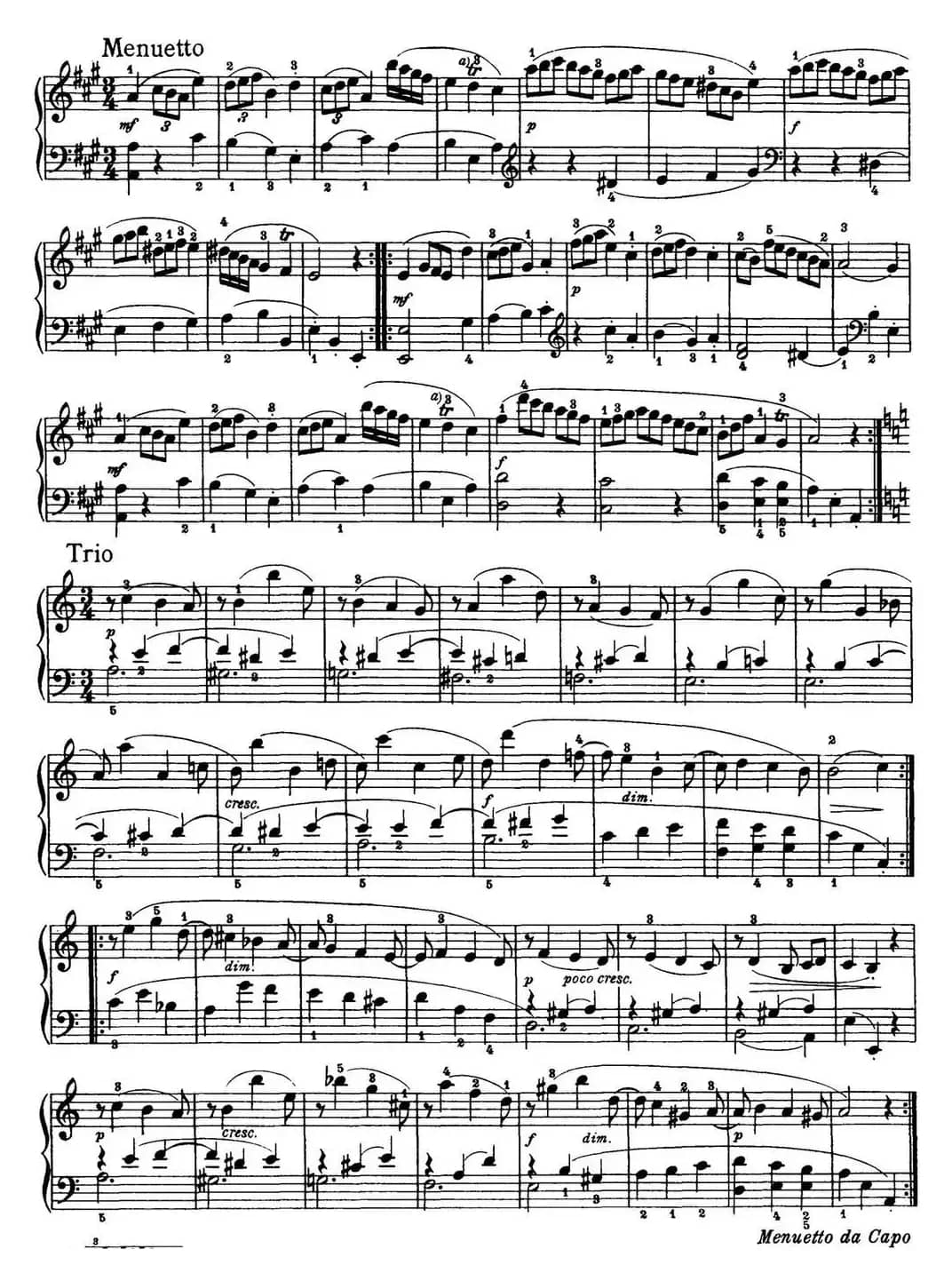 海顿 钢琴奏鸣曲 Hob XVI 12 Divertimento A major